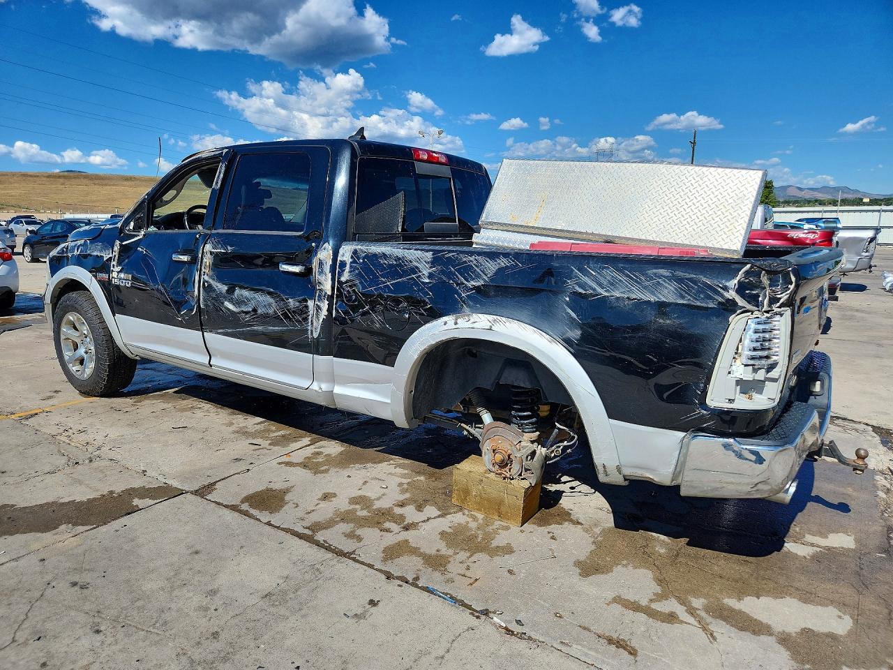 2014 Ram 1500 Laramie Black vin: 1C6RR7VT4ES312317