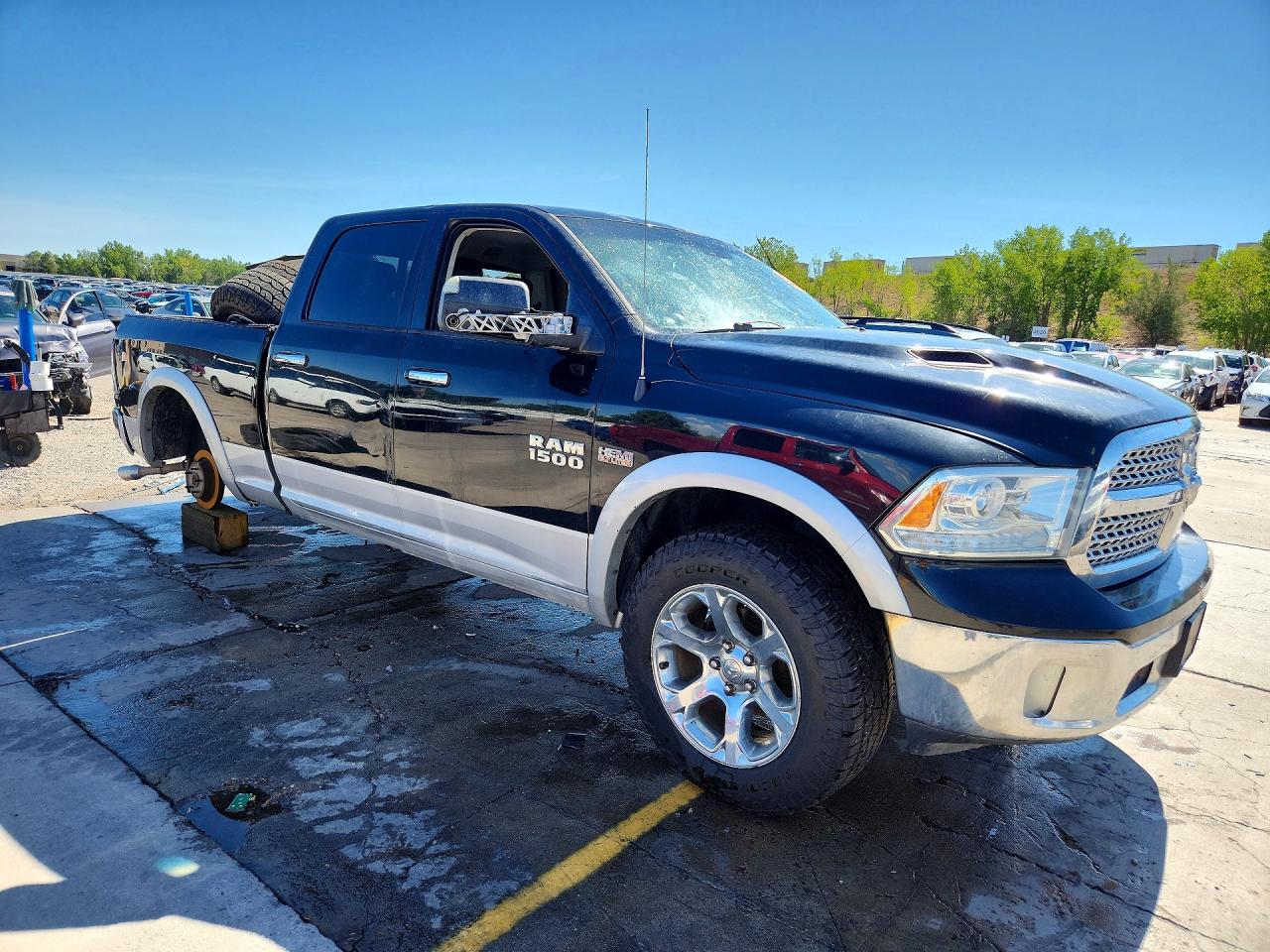 2014 Ram 1500 Laramie Black vin: 1C6RR7VT4ES312317
