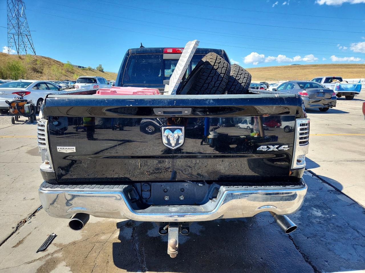 2014 Ram 1500 Laramie Black vin: 1C6RR7VT4ES312317