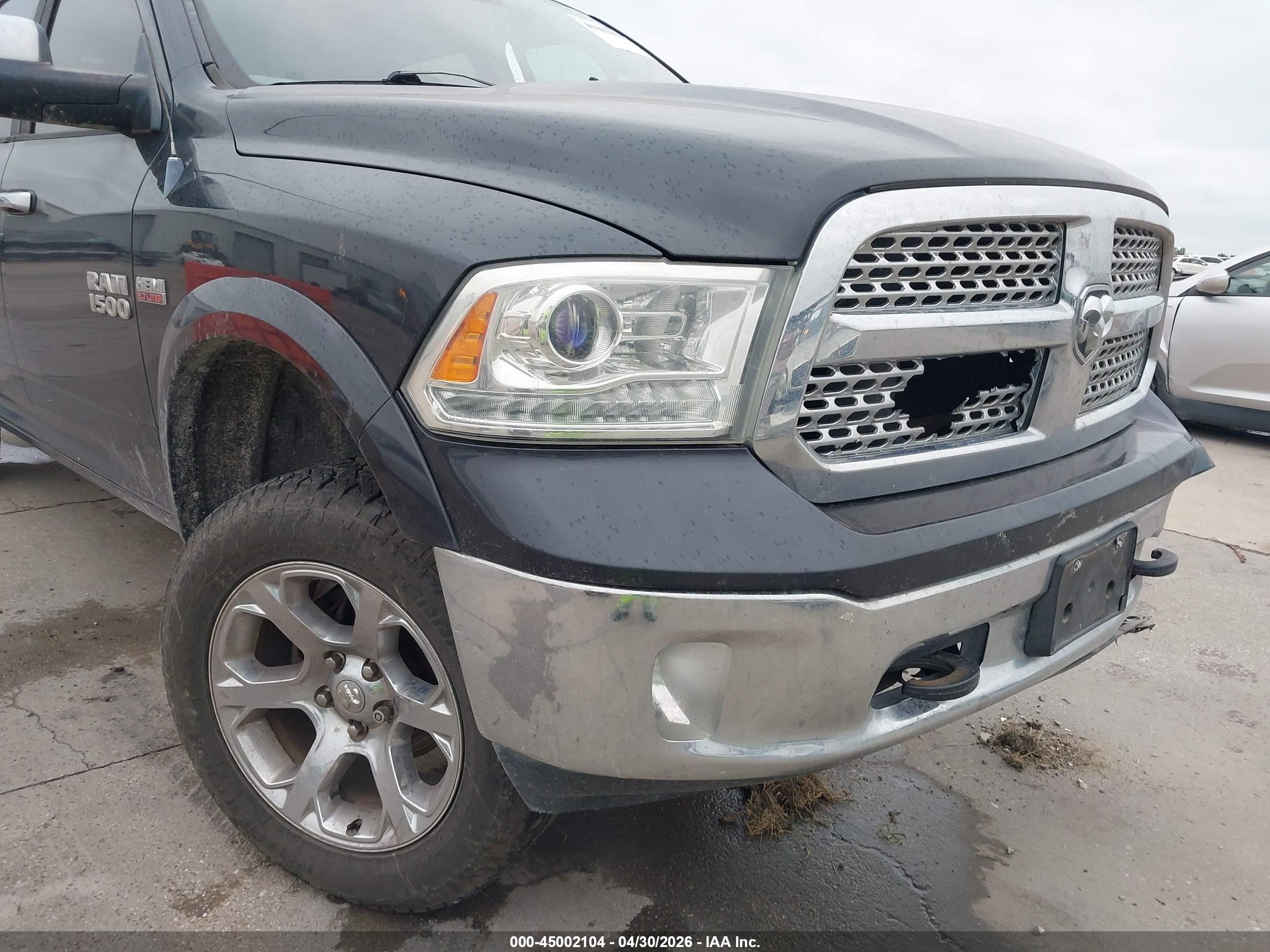 2013 Ram 1500 Laramie Black vin: 1C6RR7VT6DS662711