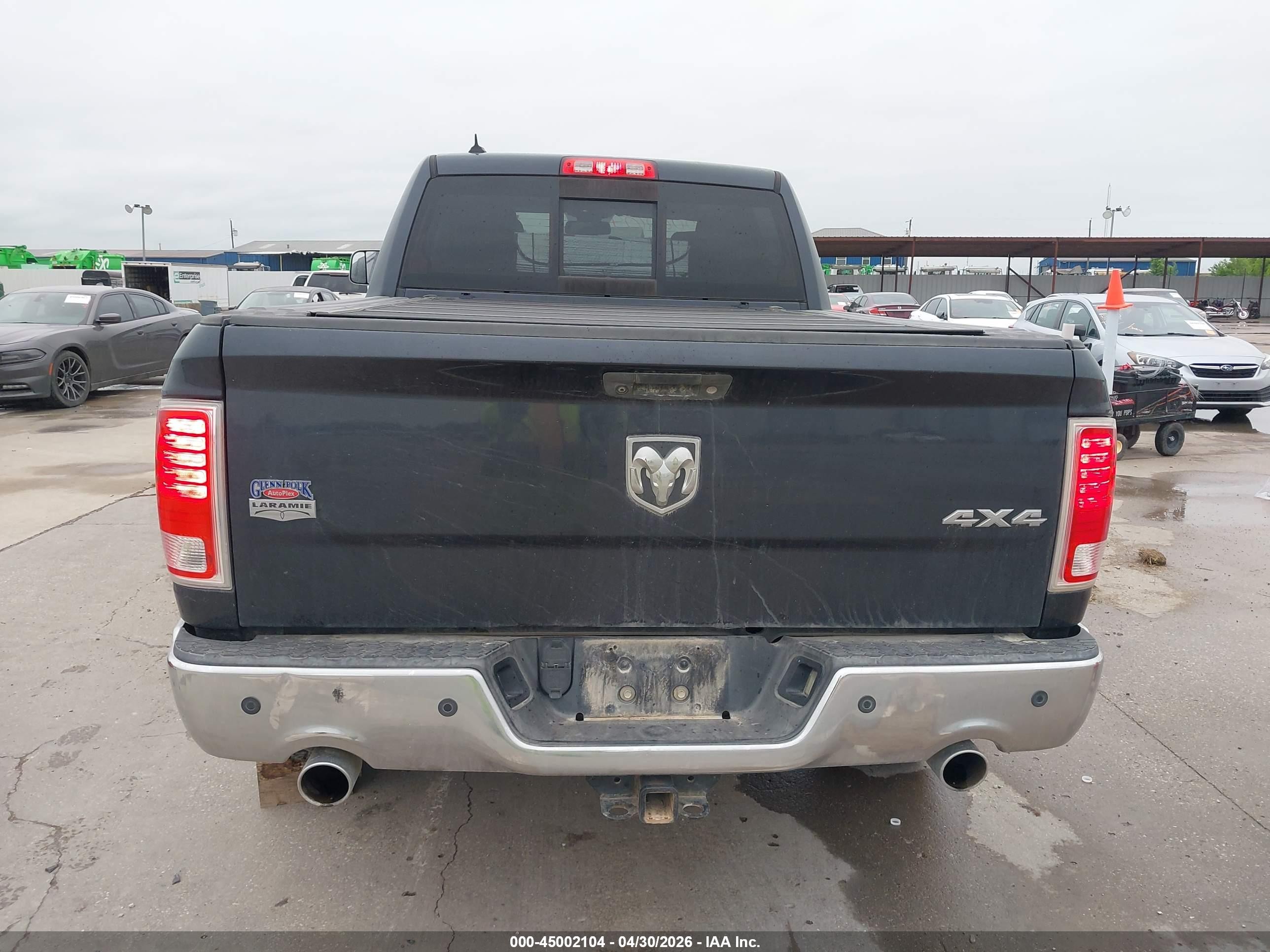 2013 Ram 1500 Laramie Black vin: 1C6RR7VT6DS662711