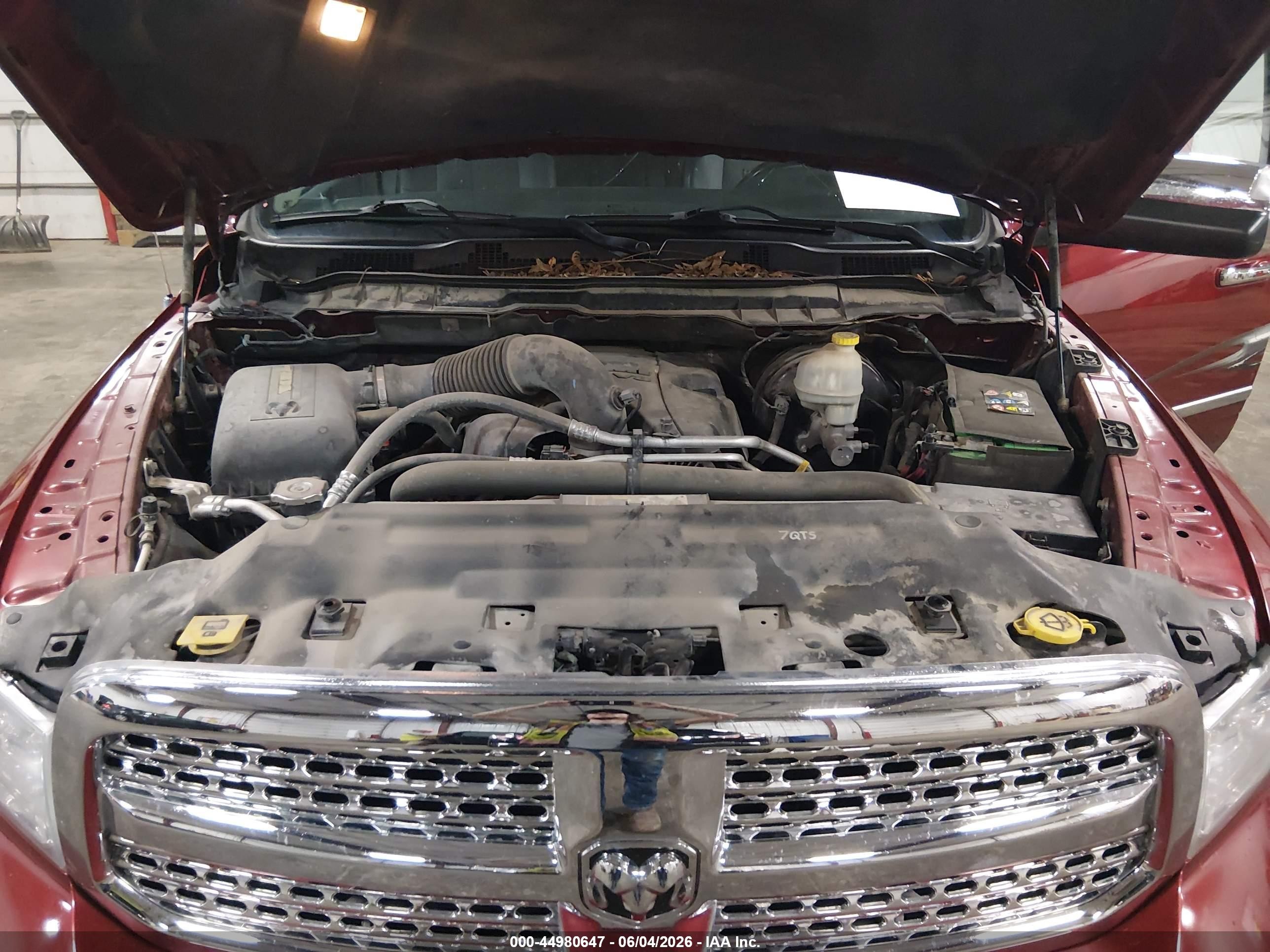 2014 Ram 1500 Laramie Красный vin: 1C6RR7VT7ES143572