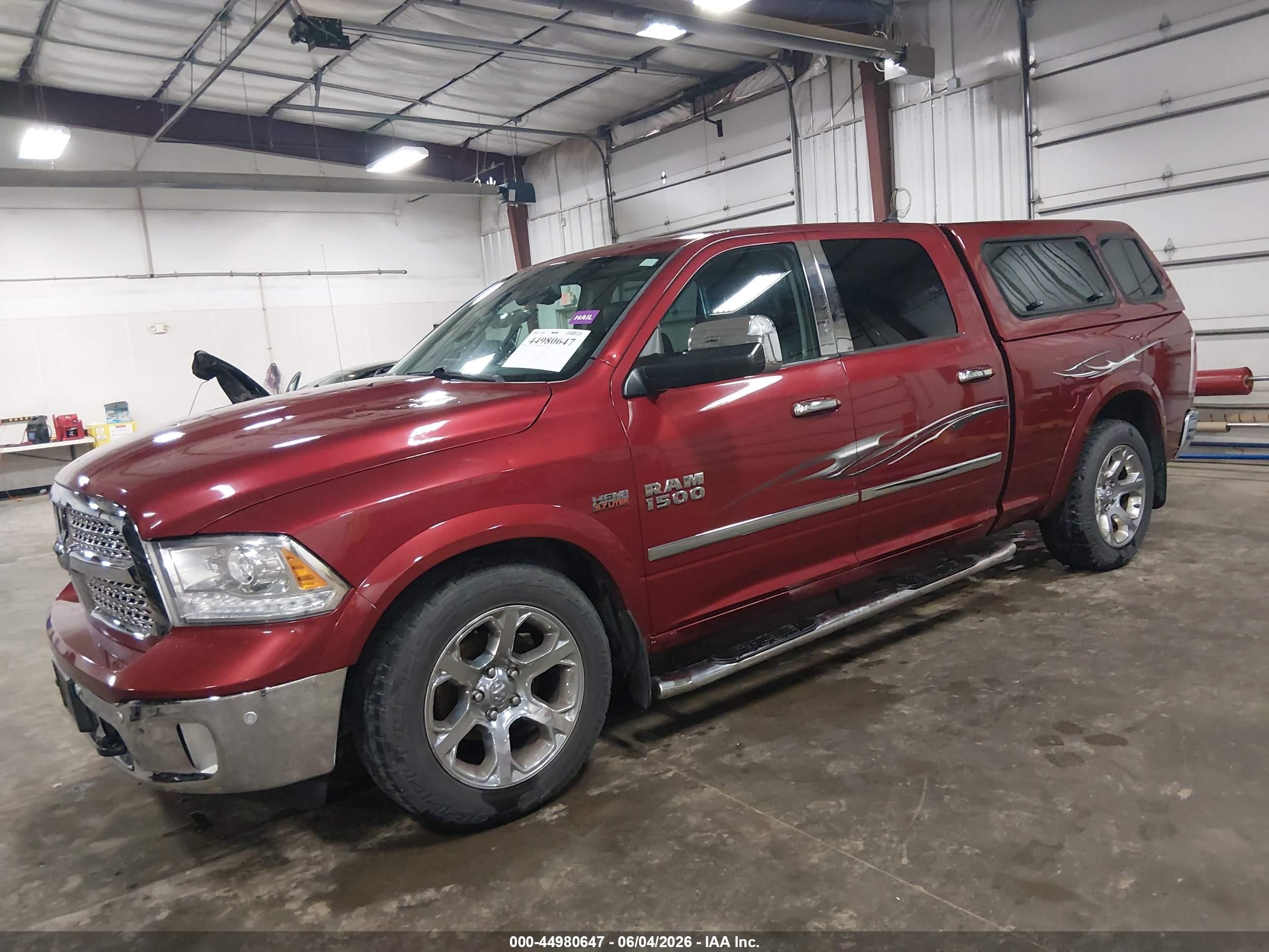 2014 Ram 1500 Laramie Красный vin: 1C6RR7VT7ES143572