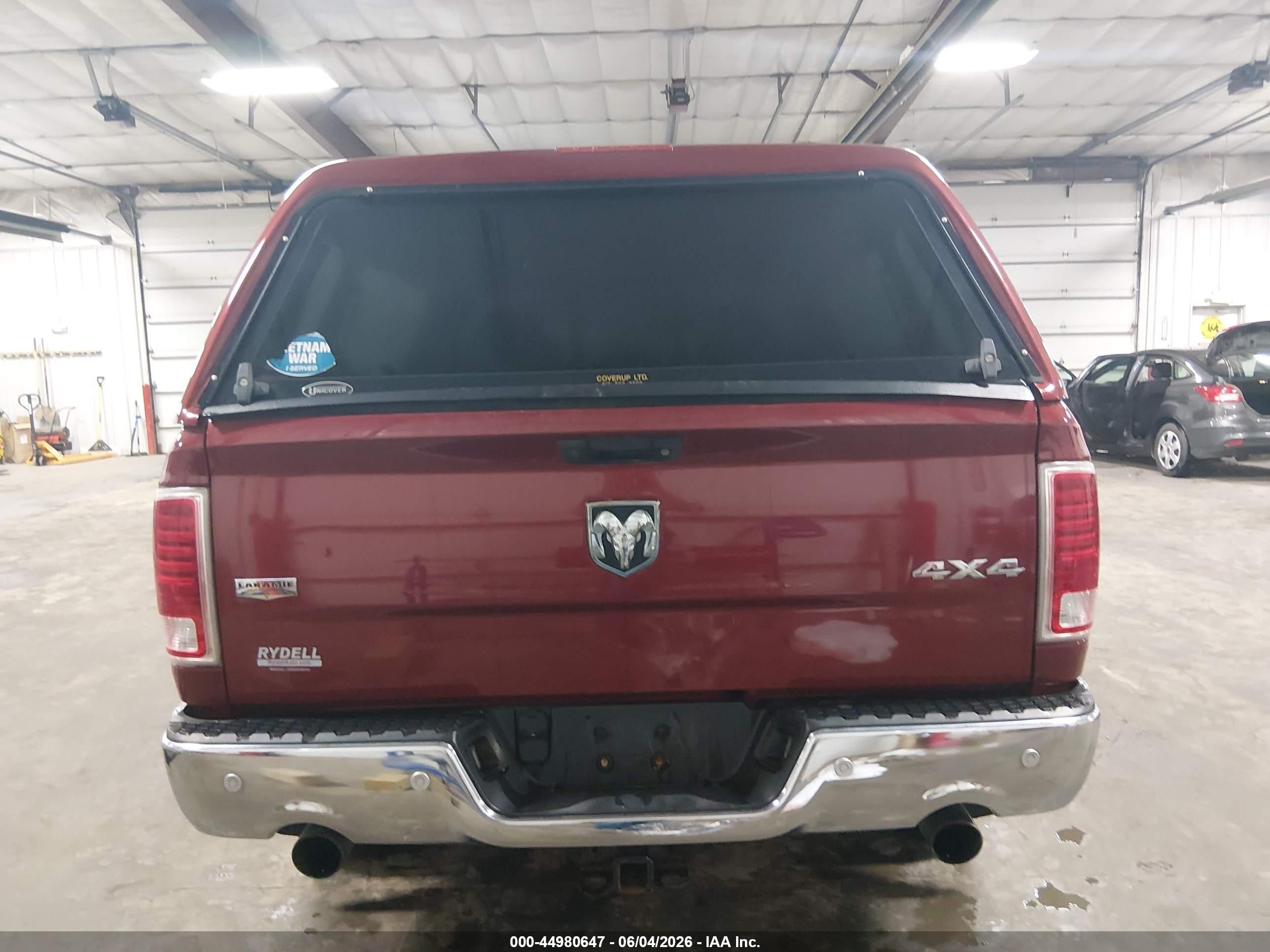 2014 Ram 1500 Laramie Красный vin: 1C6RR7VT7ES143572