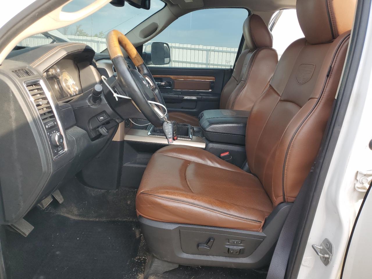 2015 Ram 1500 Longhorn White vin: 1C6RR7WM1FS679393