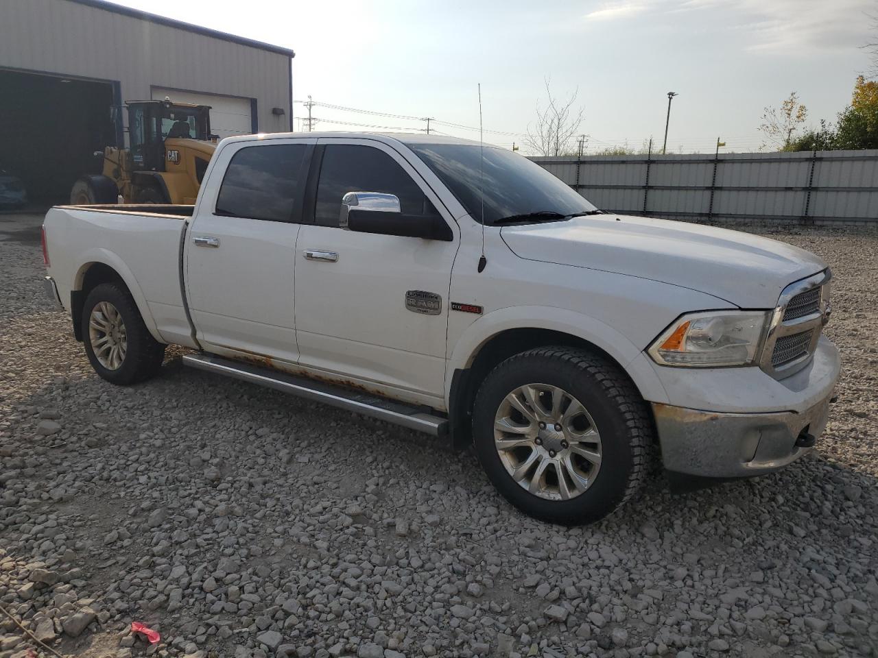 2015 Ram 1500 Longhorn White vin: 1C6RR7WM1FS679393