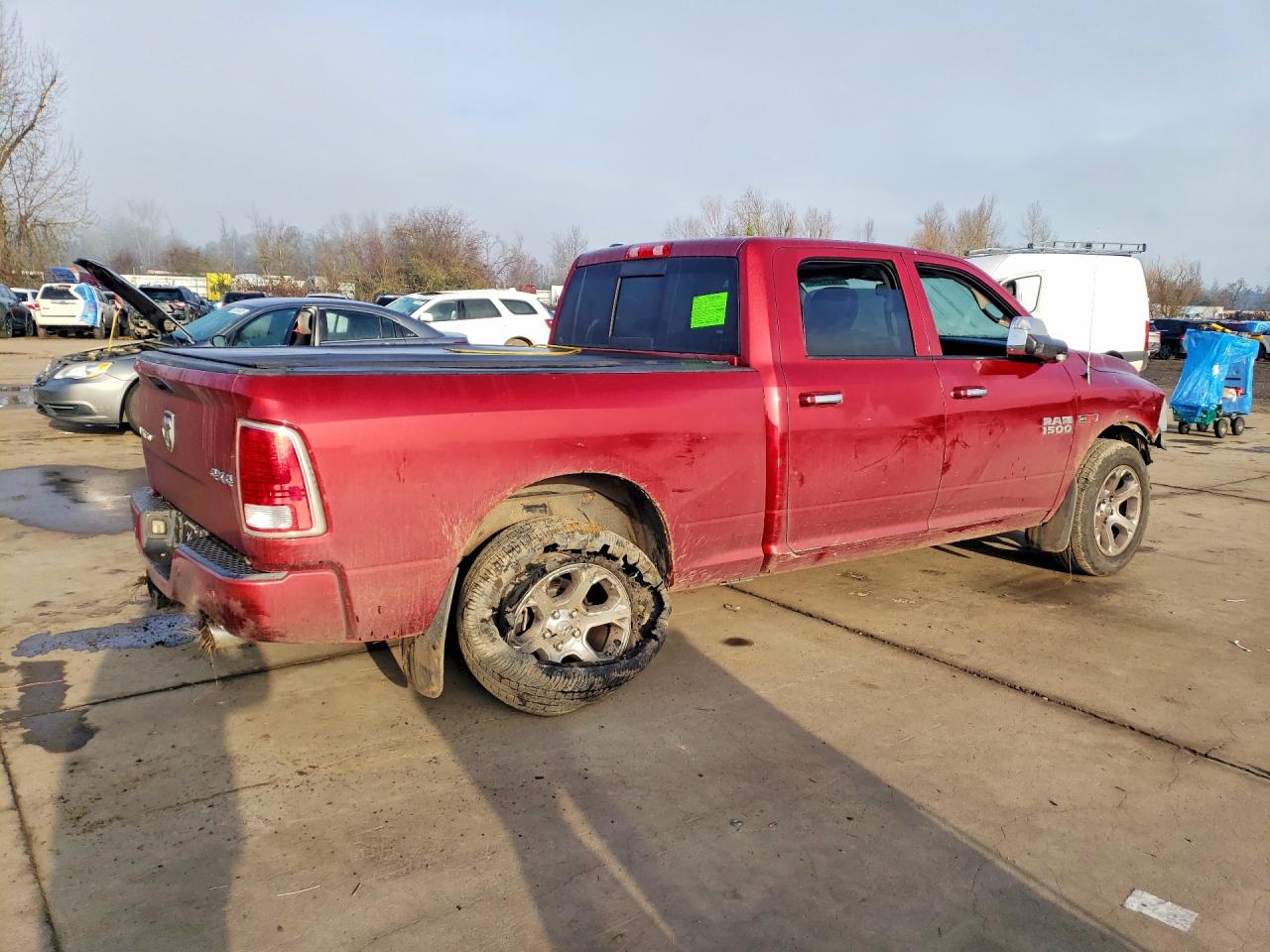 2014 Ram 1500 Longhorn Red vin: 1C6RR7WM3ES381989