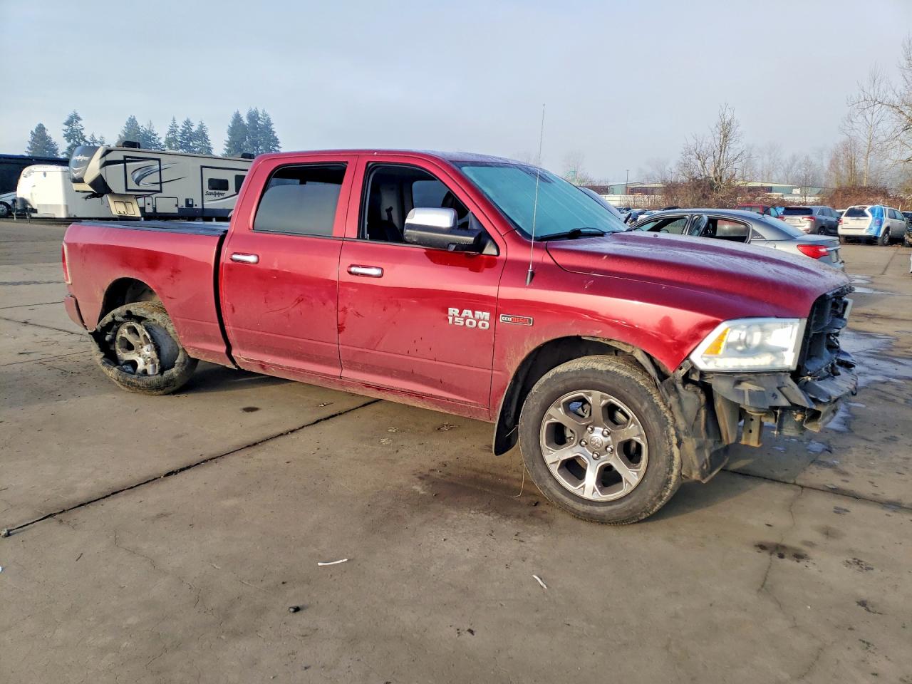 2014 Ram 1500 Longhorn Red vin: 1C6RR7WM3ES381989