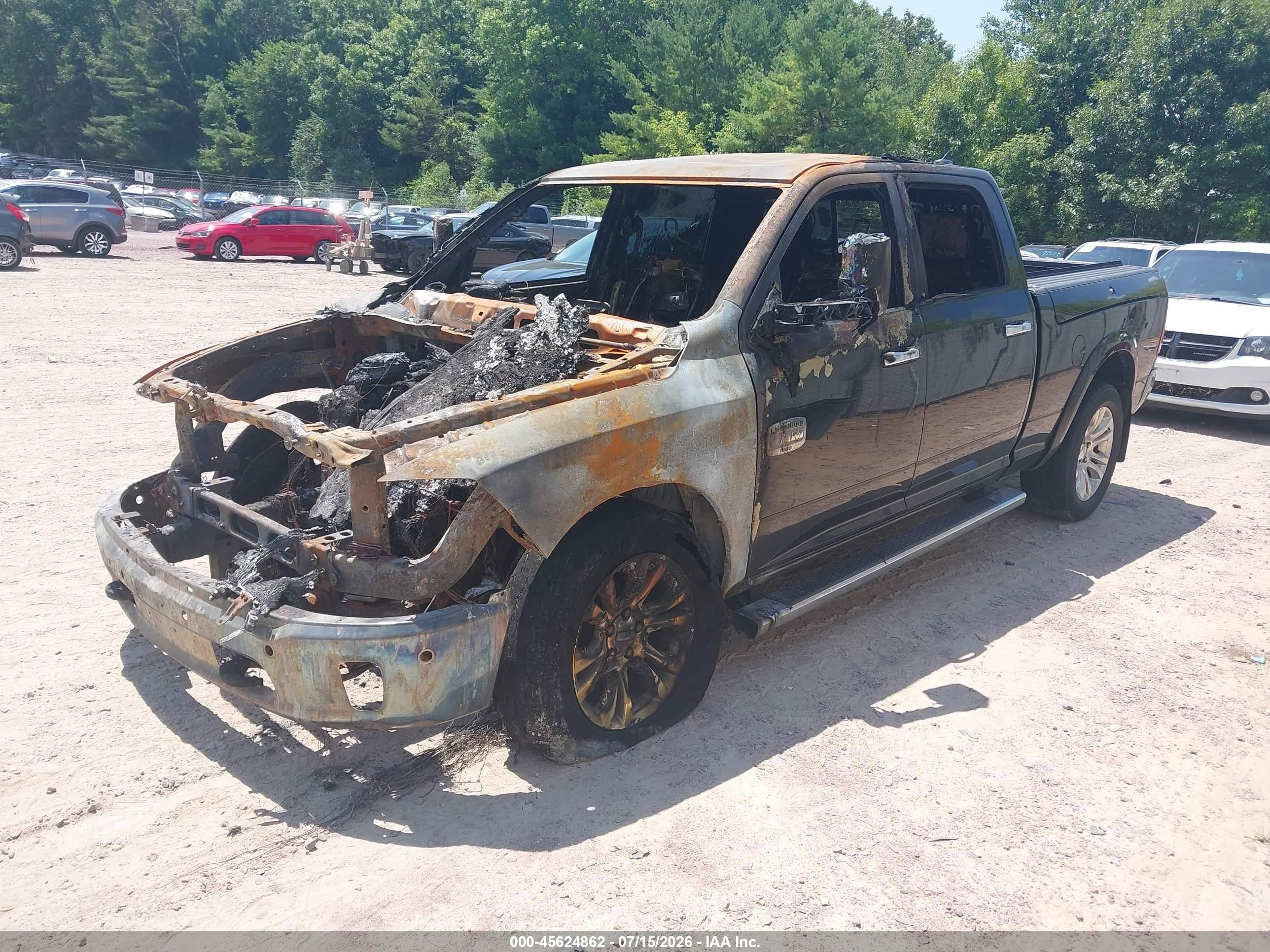 2015 Ram 1500 Laramie Longhorn Black vin: 1C6RR7WM6FS659477