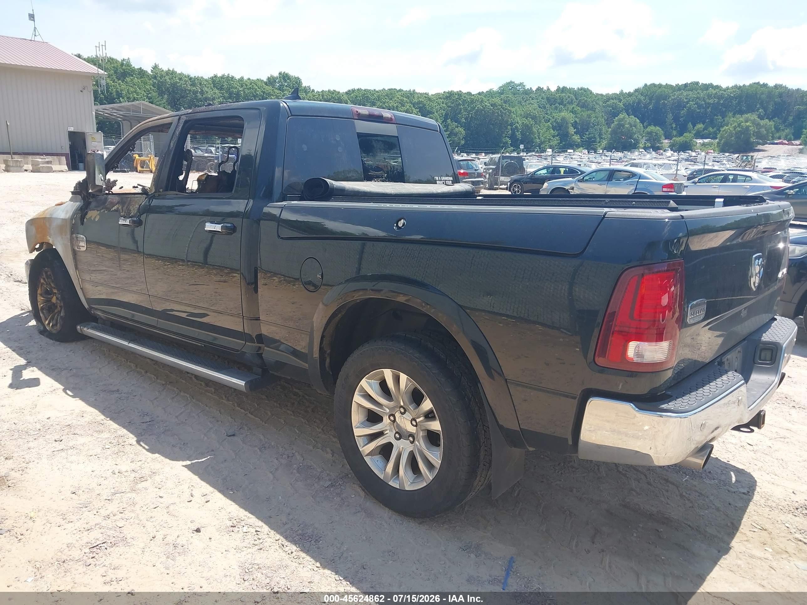 2015 Ram 1500 Laramie Longhorn Black vin: 1C6RR7WM6FS659477
