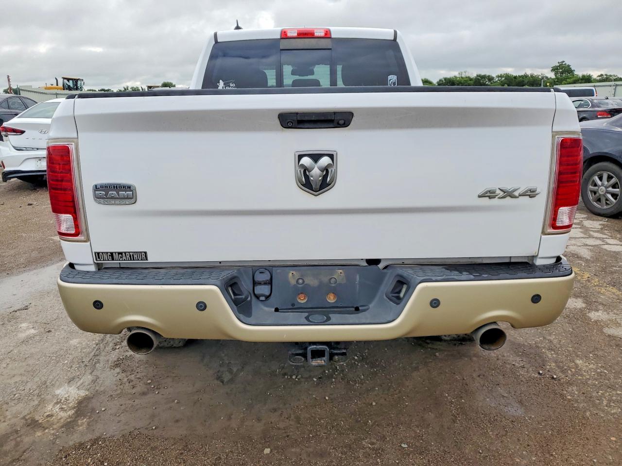 2013 Ram 1500 Longhorn White vin: 1C6RR7WT4DS705618