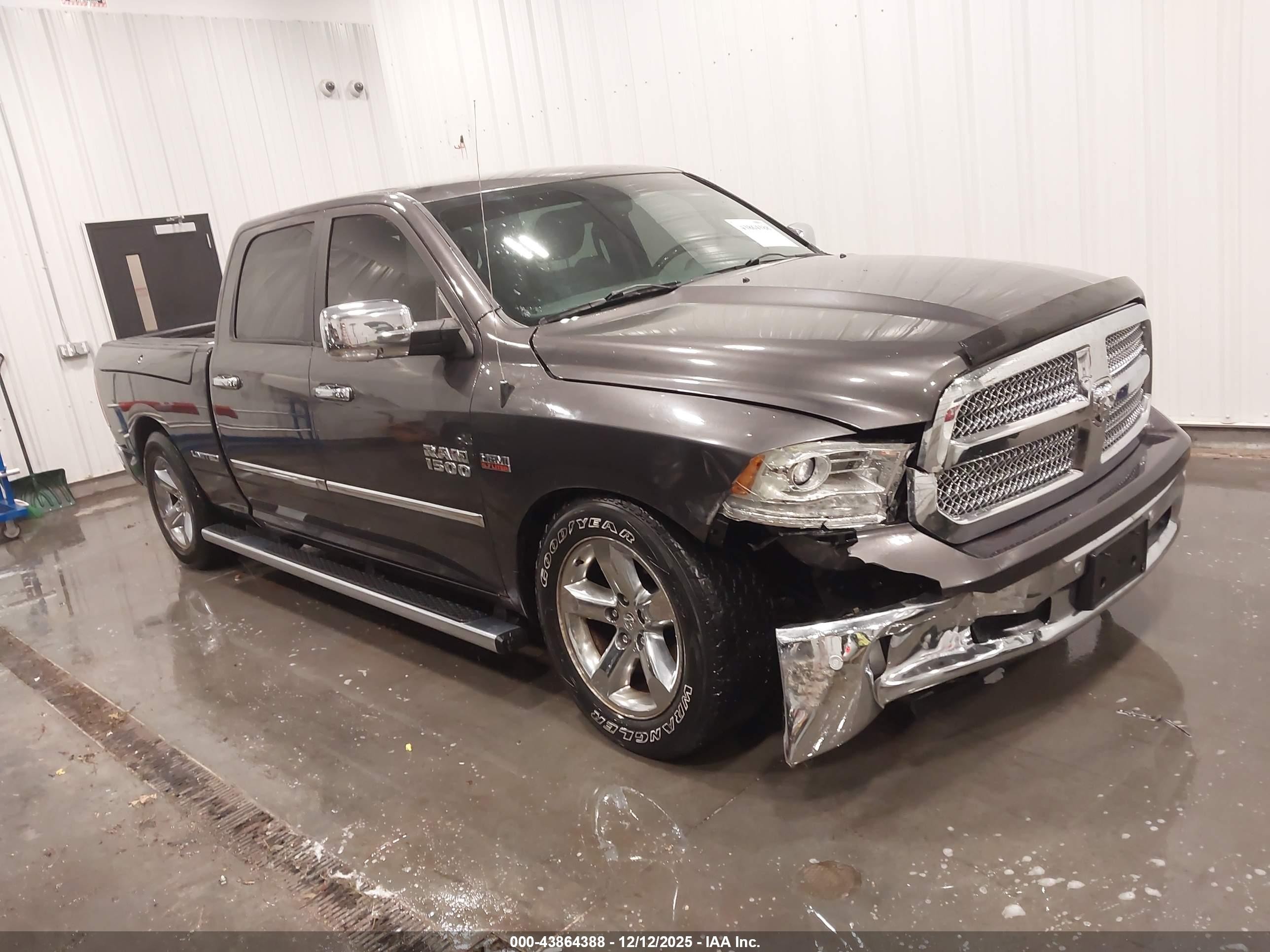 2014 Ram 1500 Longhorn Limited Gray vin: 1C6RR7WT4ES320982