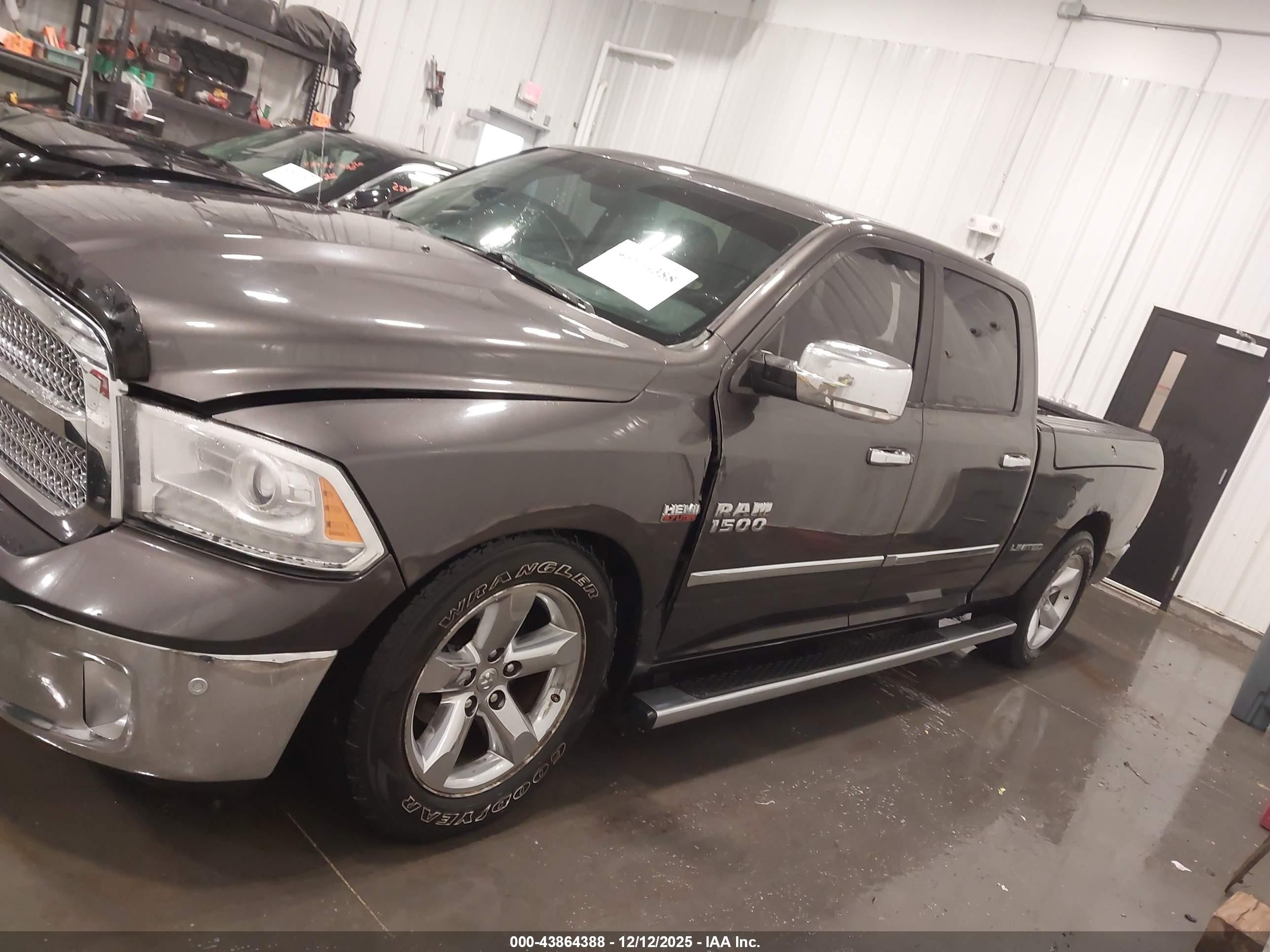 2014 Ram 1500 Longhorn Limited Gray vin: 1C6RR7WT4ES320982