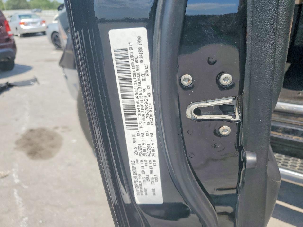 2014 Ram 1500 Longhorn Black vin: 1C6RR7WT5ES346216
