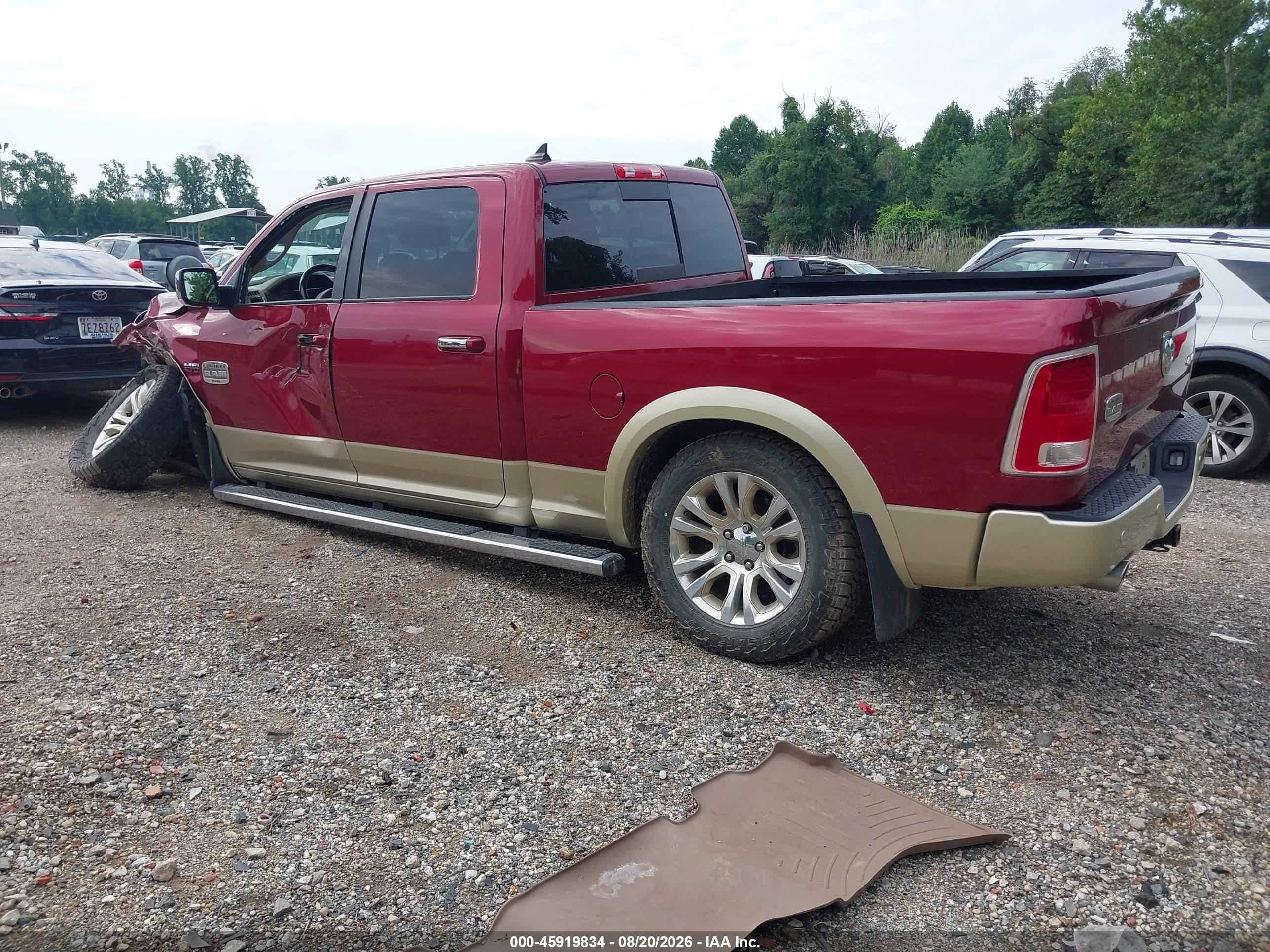 2015 Ram 1500 Laramie Longhorn Burgundy vin: 1C6RR7WT5FS525163
