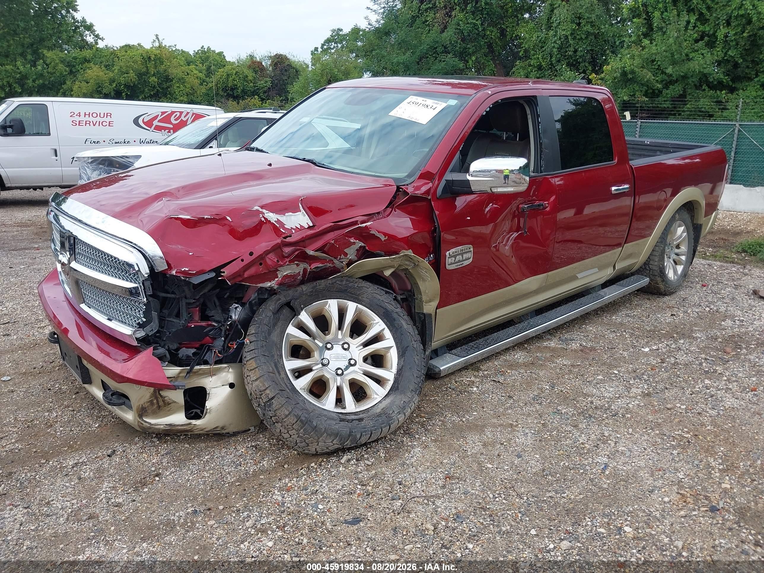 2015 Ram 1500 Laramie Longhorn Burgundy vin: 1C6RR7WT5FS525163