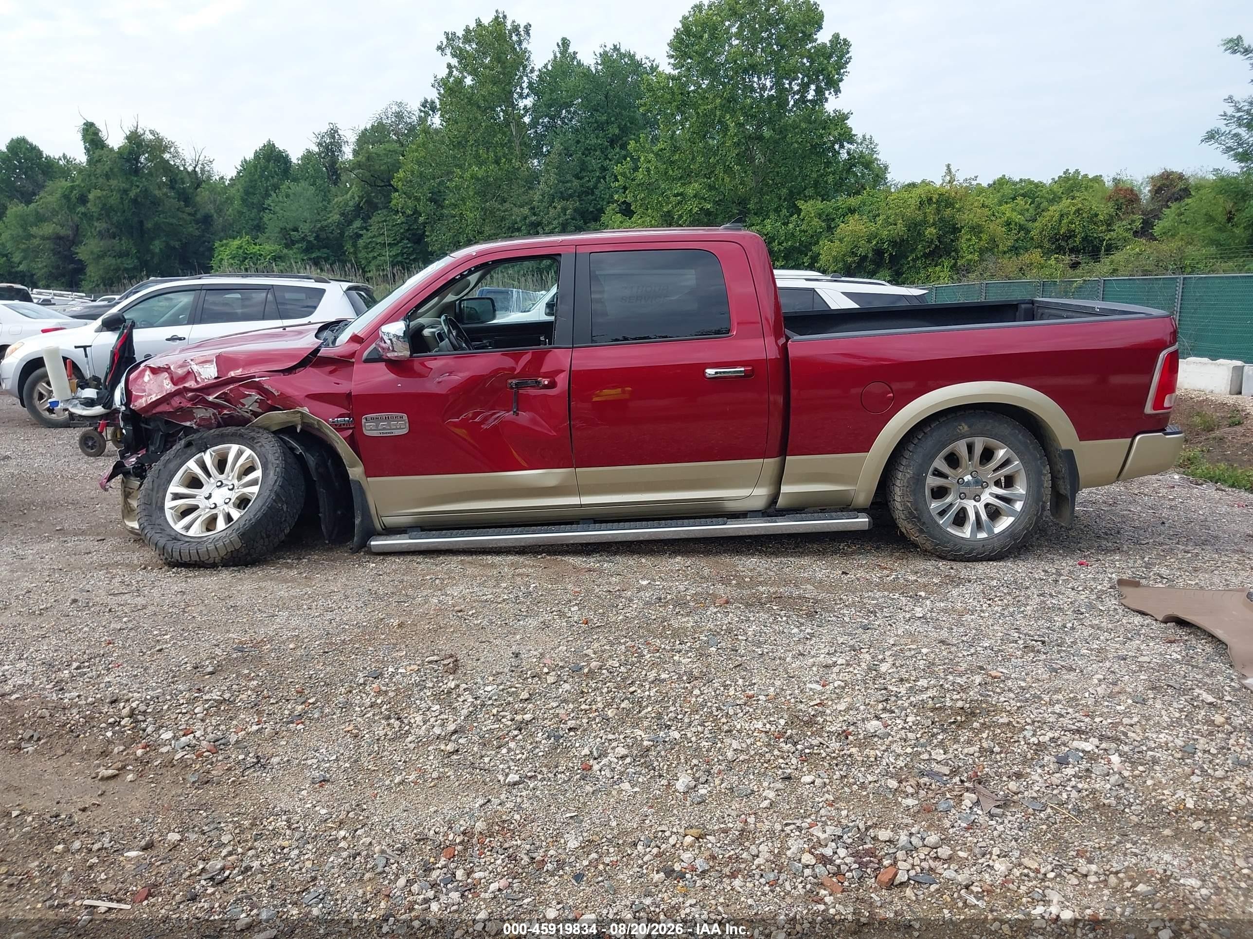 2015 Ram 1500 Laramie Longhorn Burgundy vin: 1C6RR7WT5FS525163