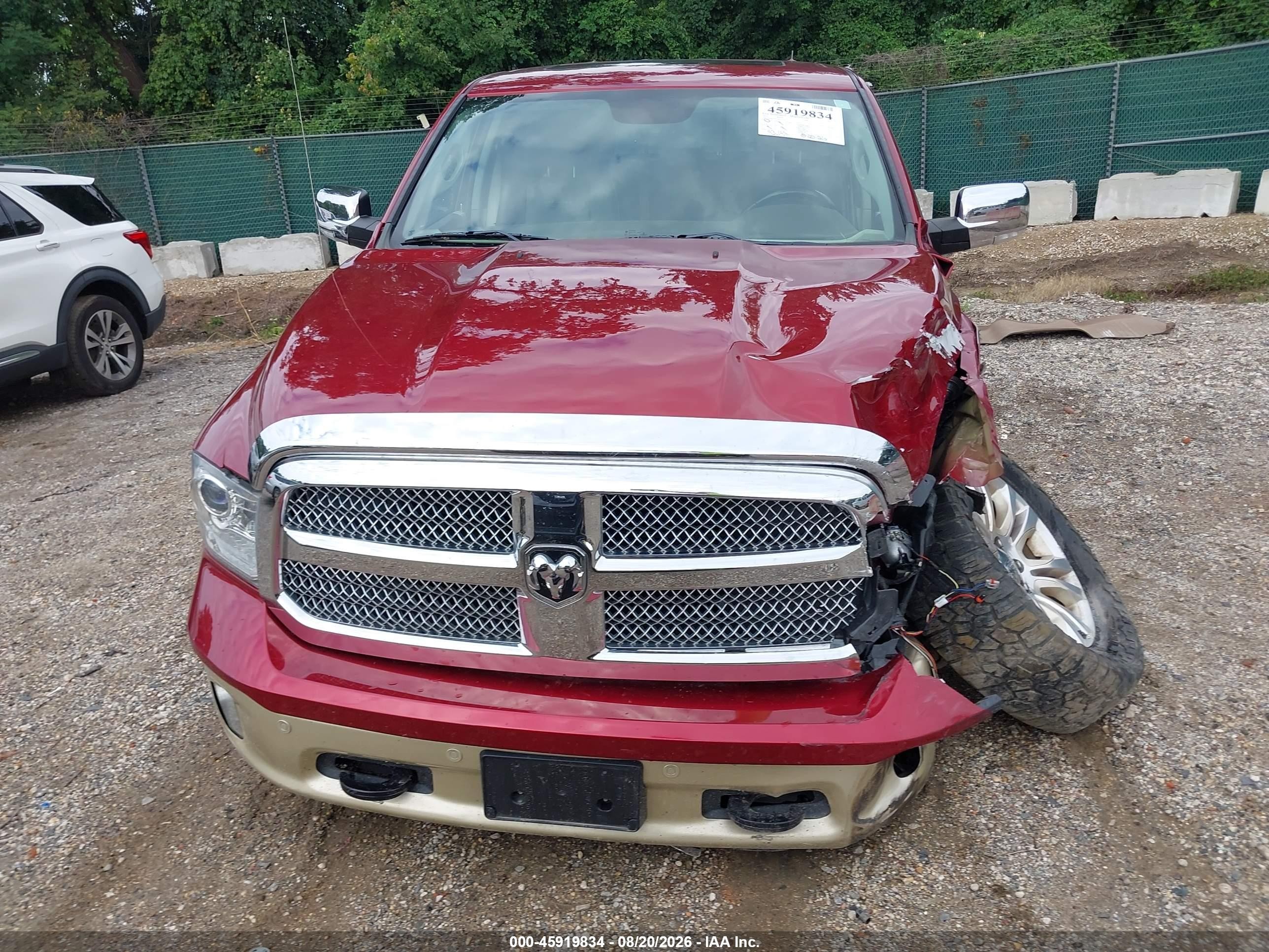 2015 Ram 1500 Laramie Longhorn Burgundy vin: 1C6RR7WT5FS525163