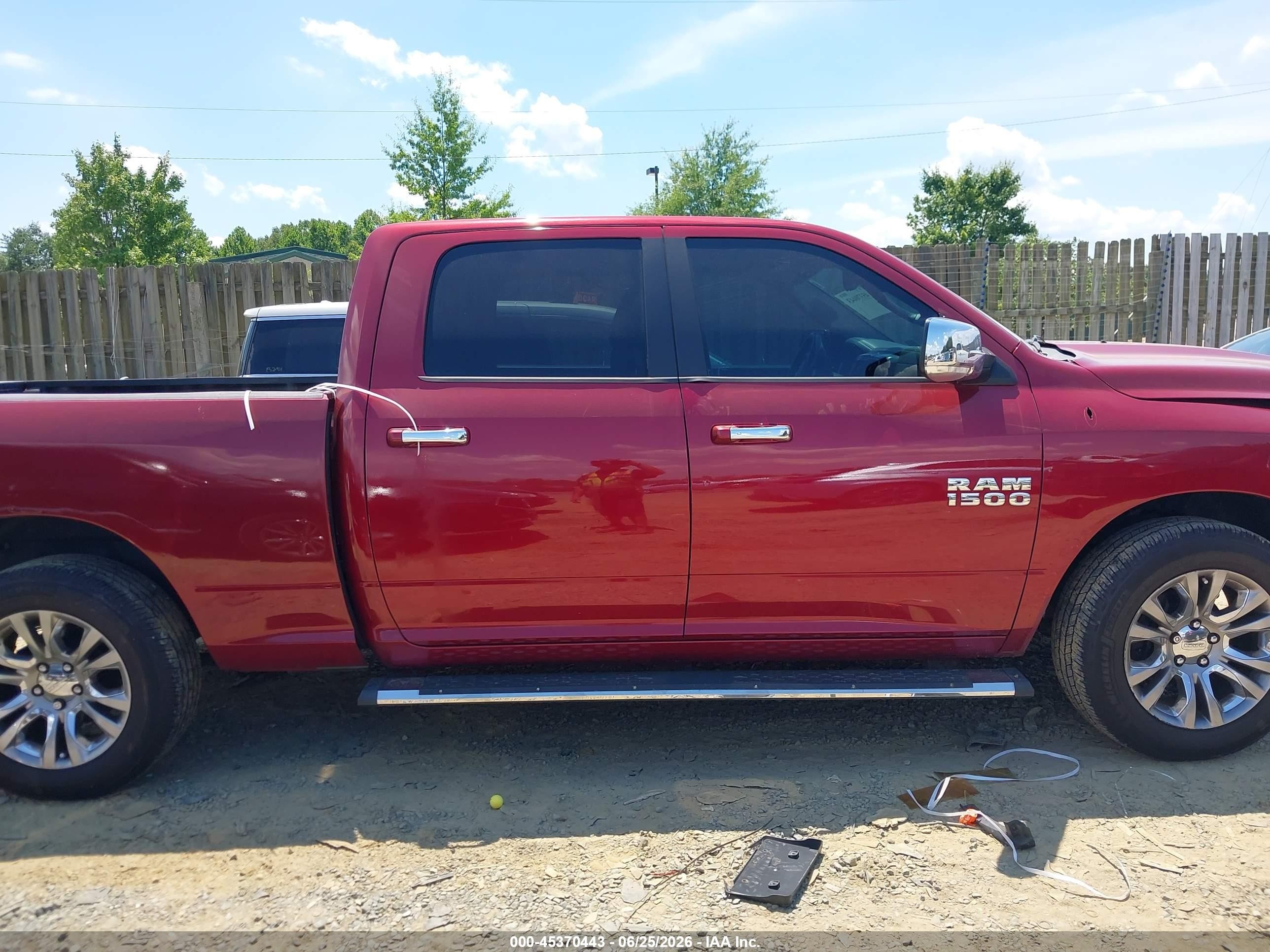 2014 Ram 1500 Longhorn Limited Бордовый vin: 1C6RR7WT7ES414628