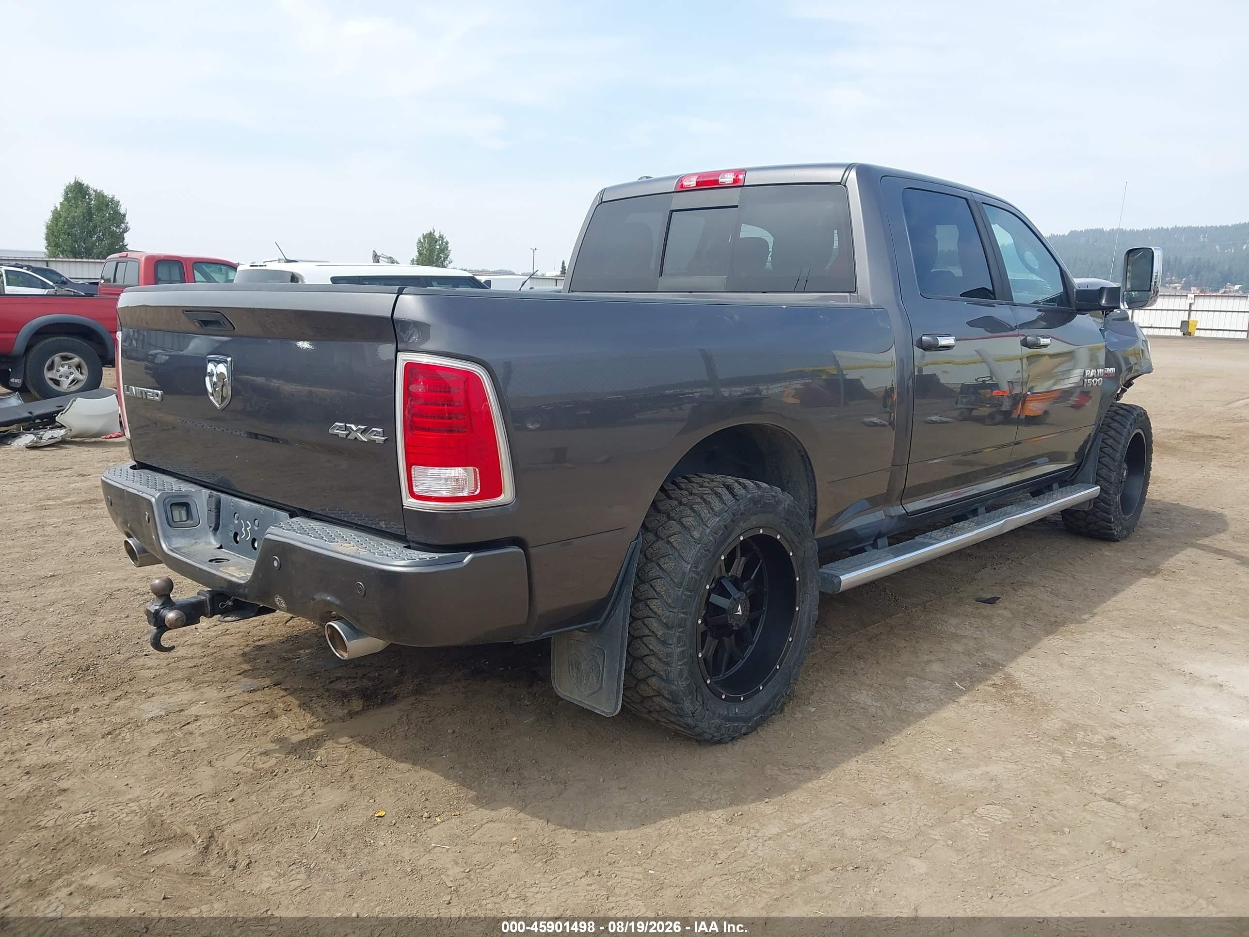 2014 Ram 1500 Longhorn Gray vin: 1C6RR7WT7ES418131