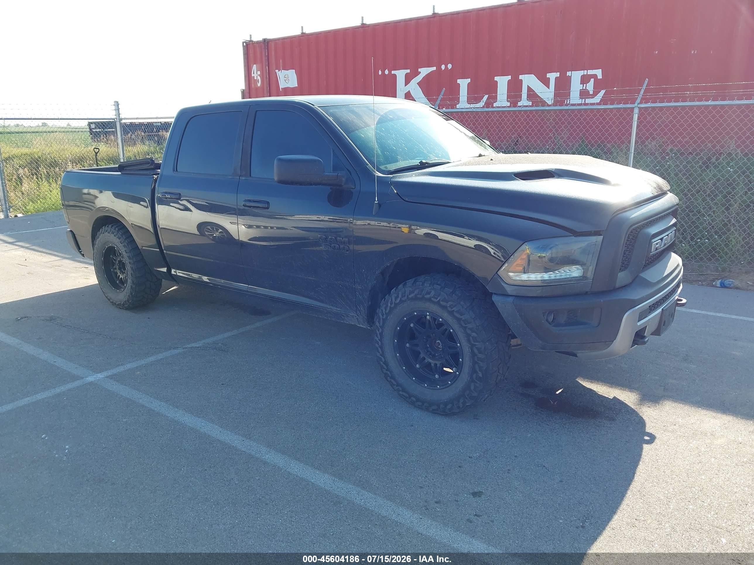 2015 Ram 1500 Rebel Черный vin: 1C6RR7YG5FS756869