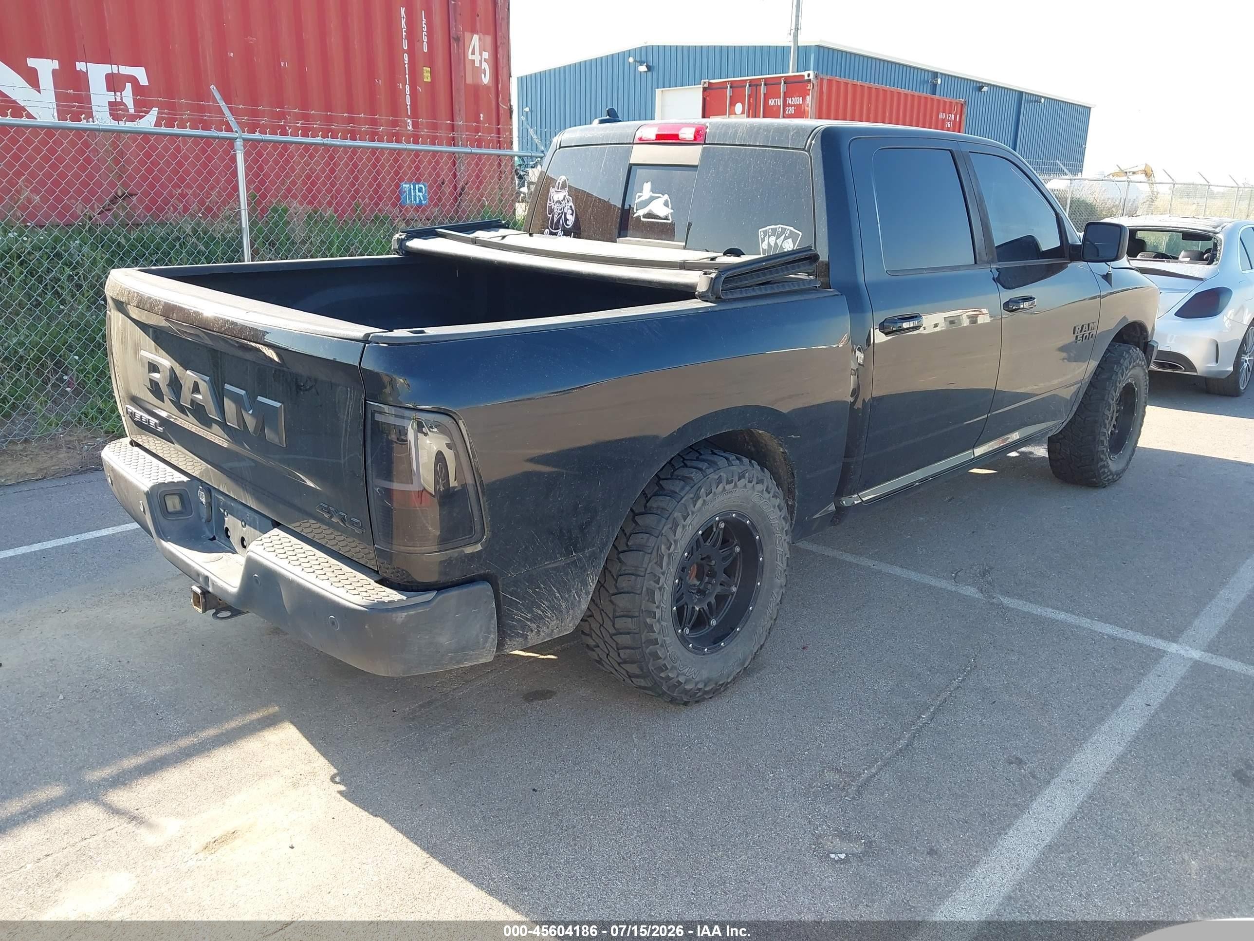 2015 Ram 1500 Rebel Black vin: 1C6RR7YG5FS756869