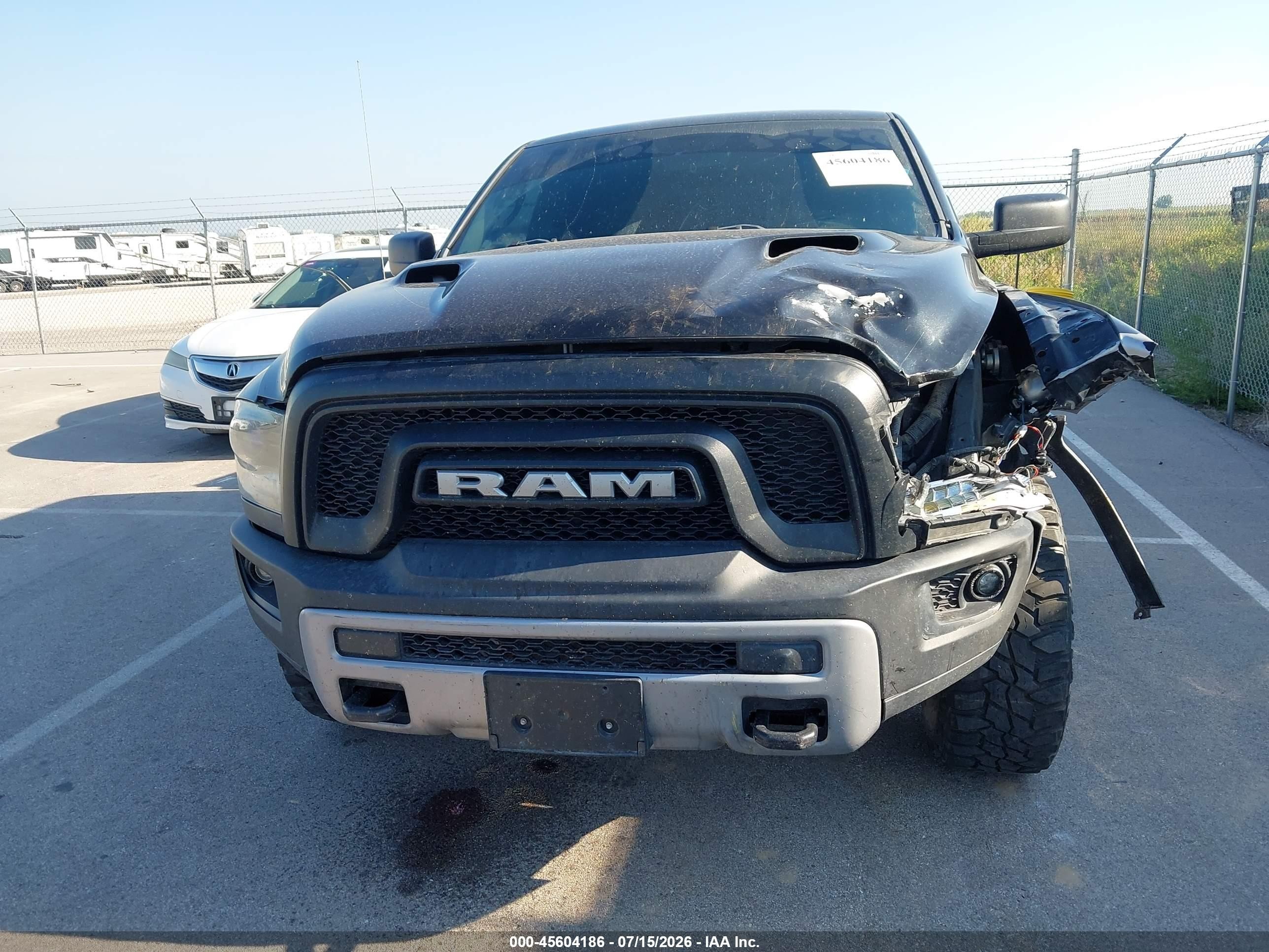 2015 Ram 1500 Rebel Black vin: 1C6RR7YG5FS756869