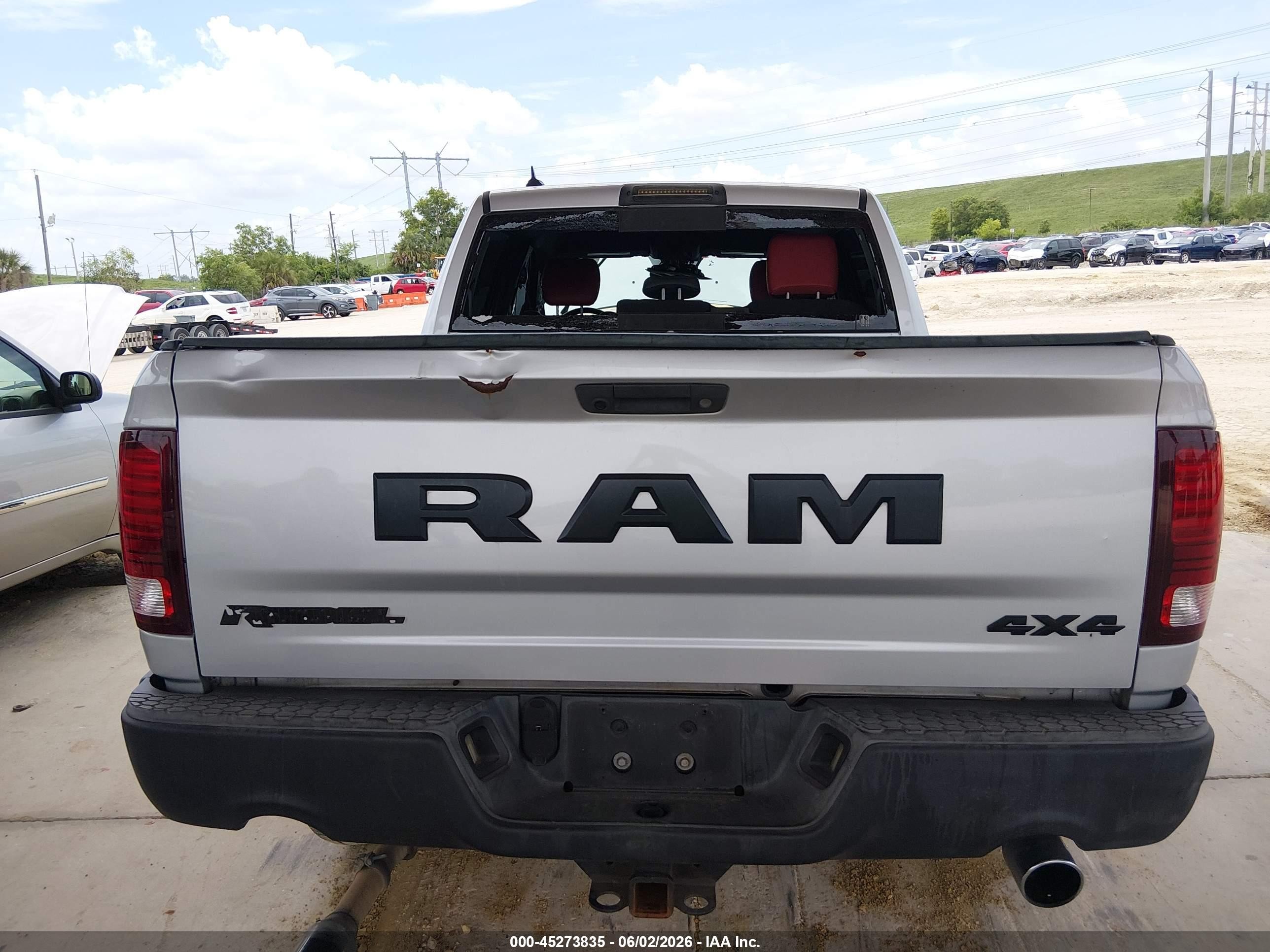 2016 Ram 1500 Rebel Silver vin: 1C6RR7YT2GS412883