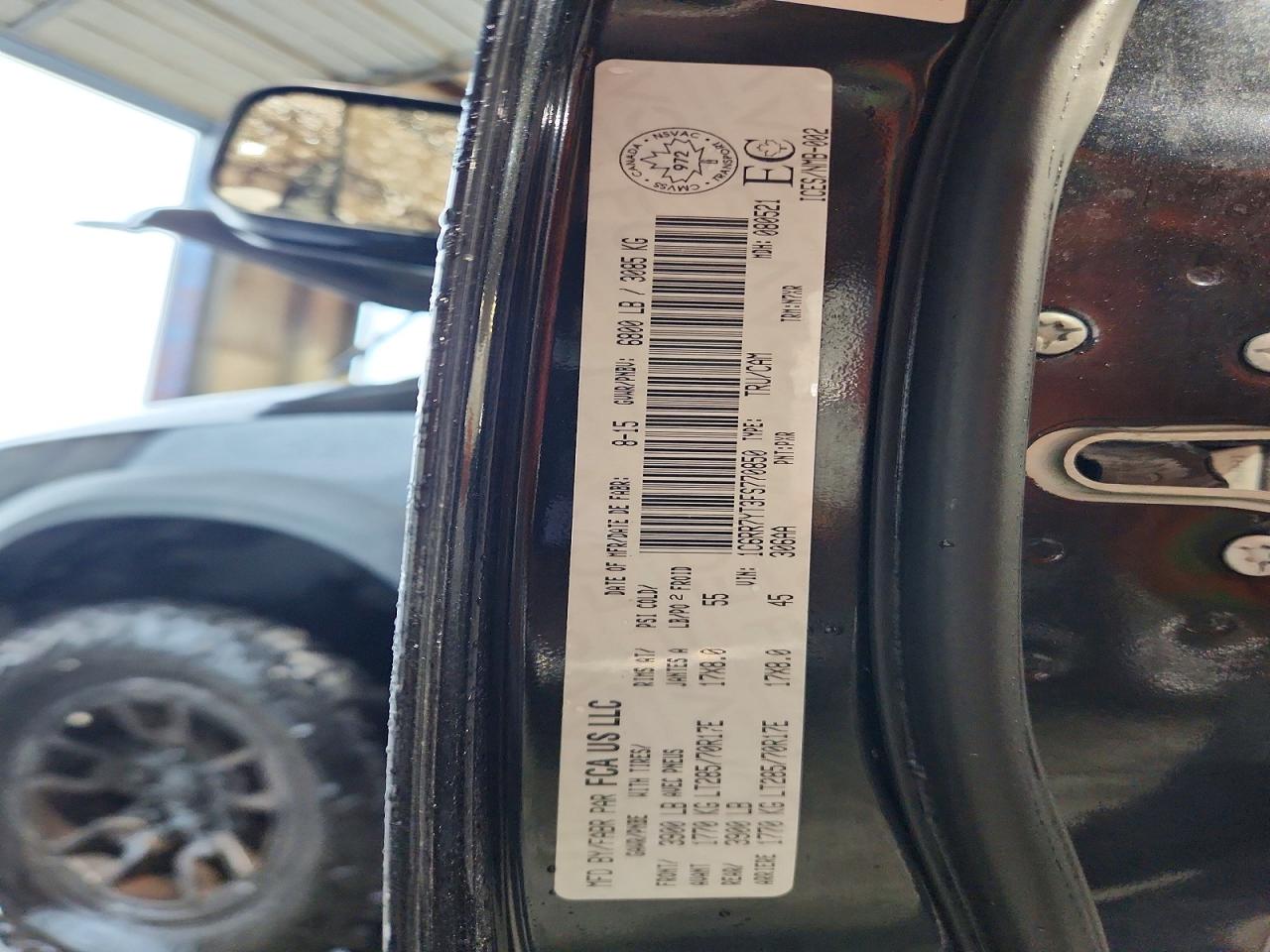 2015 Ram 1500 Rebel Black vin: 1C6RR7YT3FS770850