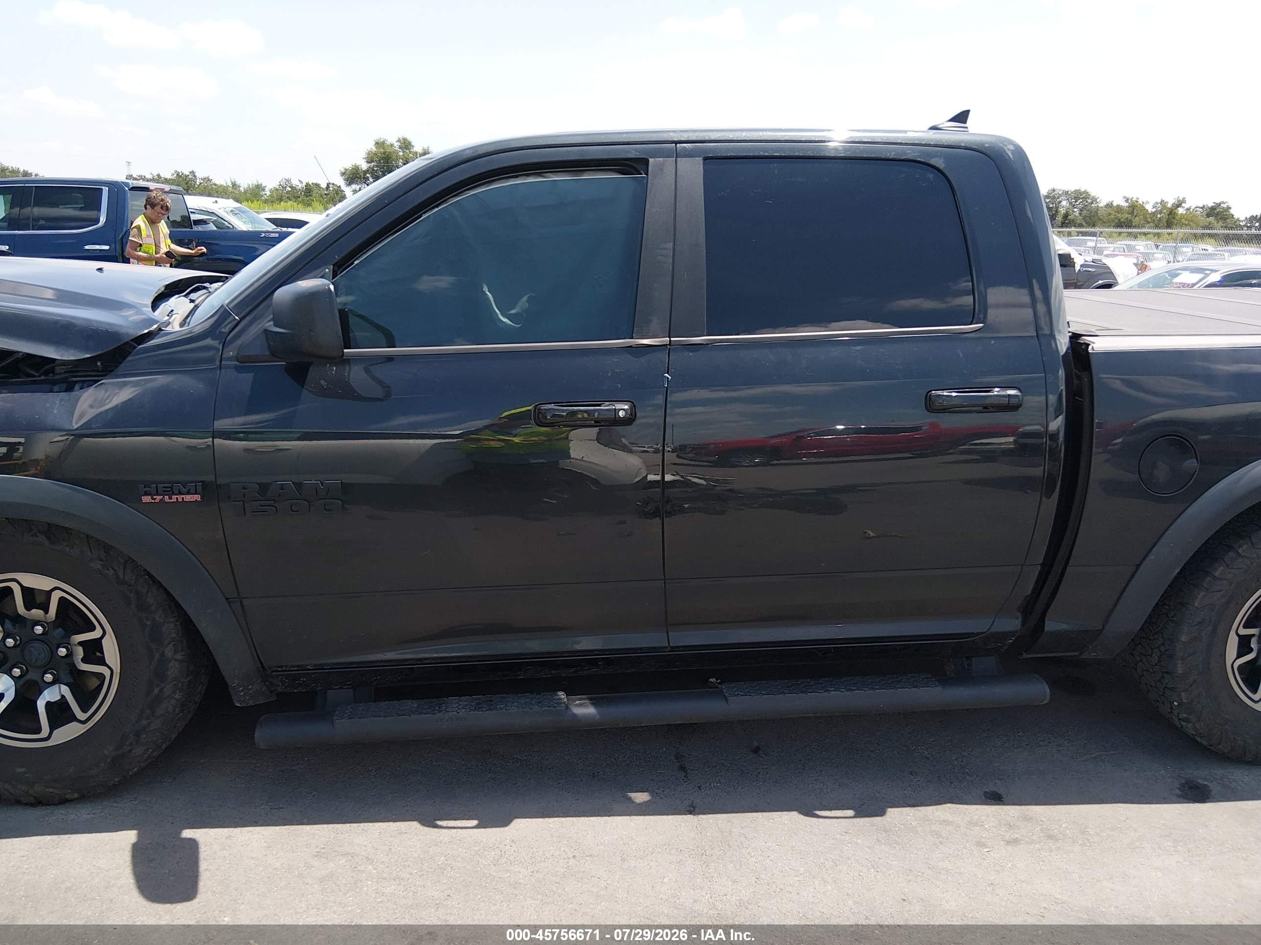 2017 Ram 1500 Rebel  4x4 5'7 Box Black vin: 1C6RR7YT4HS573320