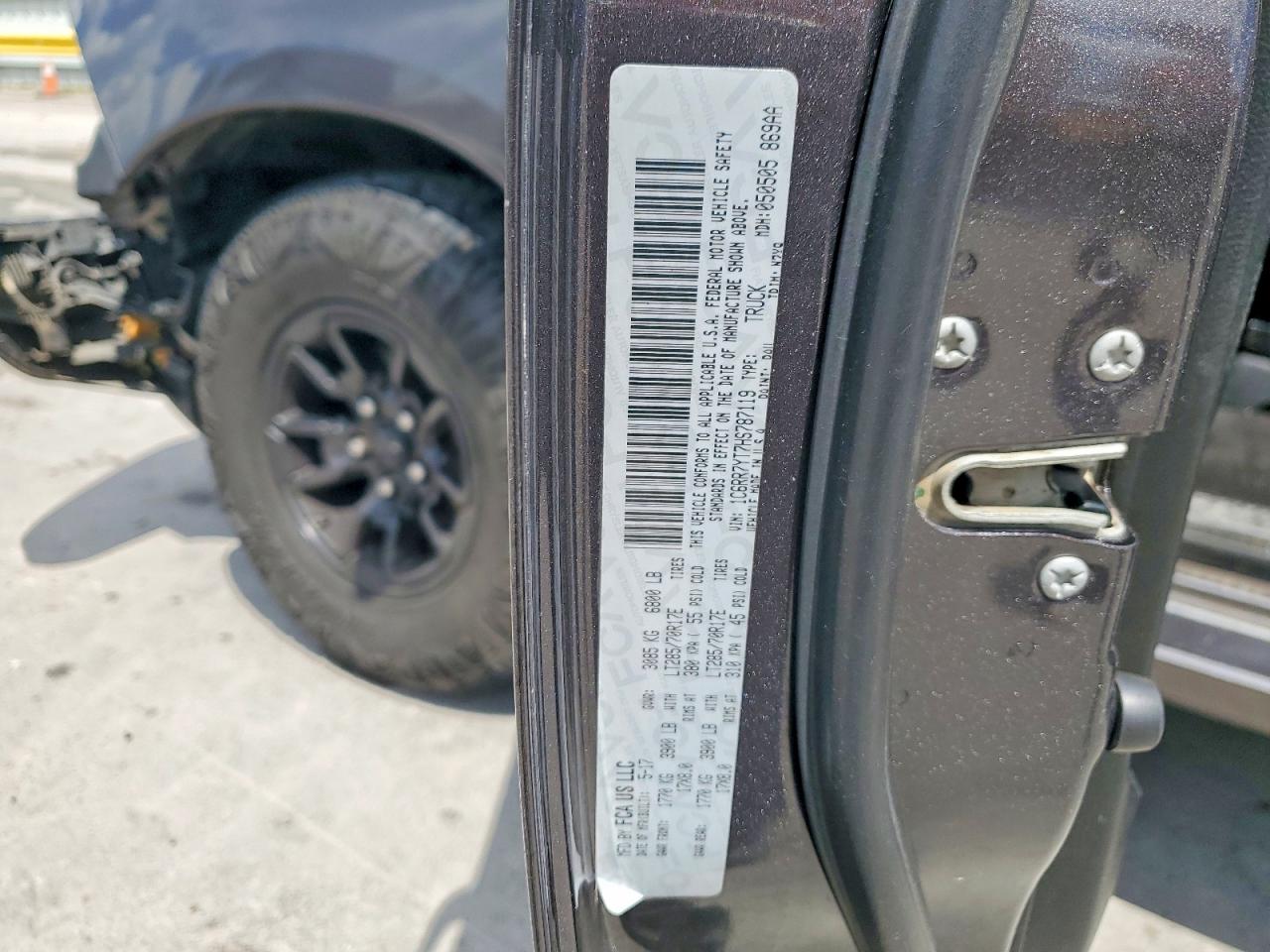 2017 Ram 1500 Rebel Gray vin: 1C6RR7YT7HS787119