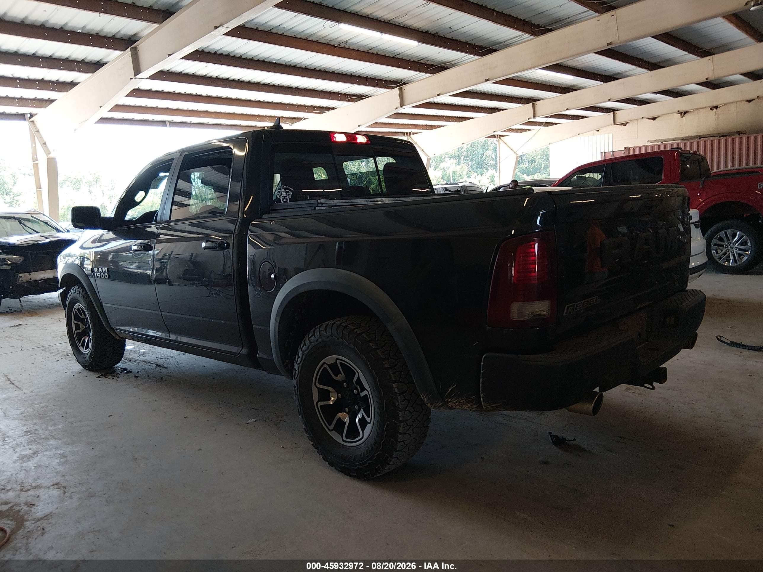 2016 Ram 1500 Rebel Черный vin: 1C6RR7YT8GS166664