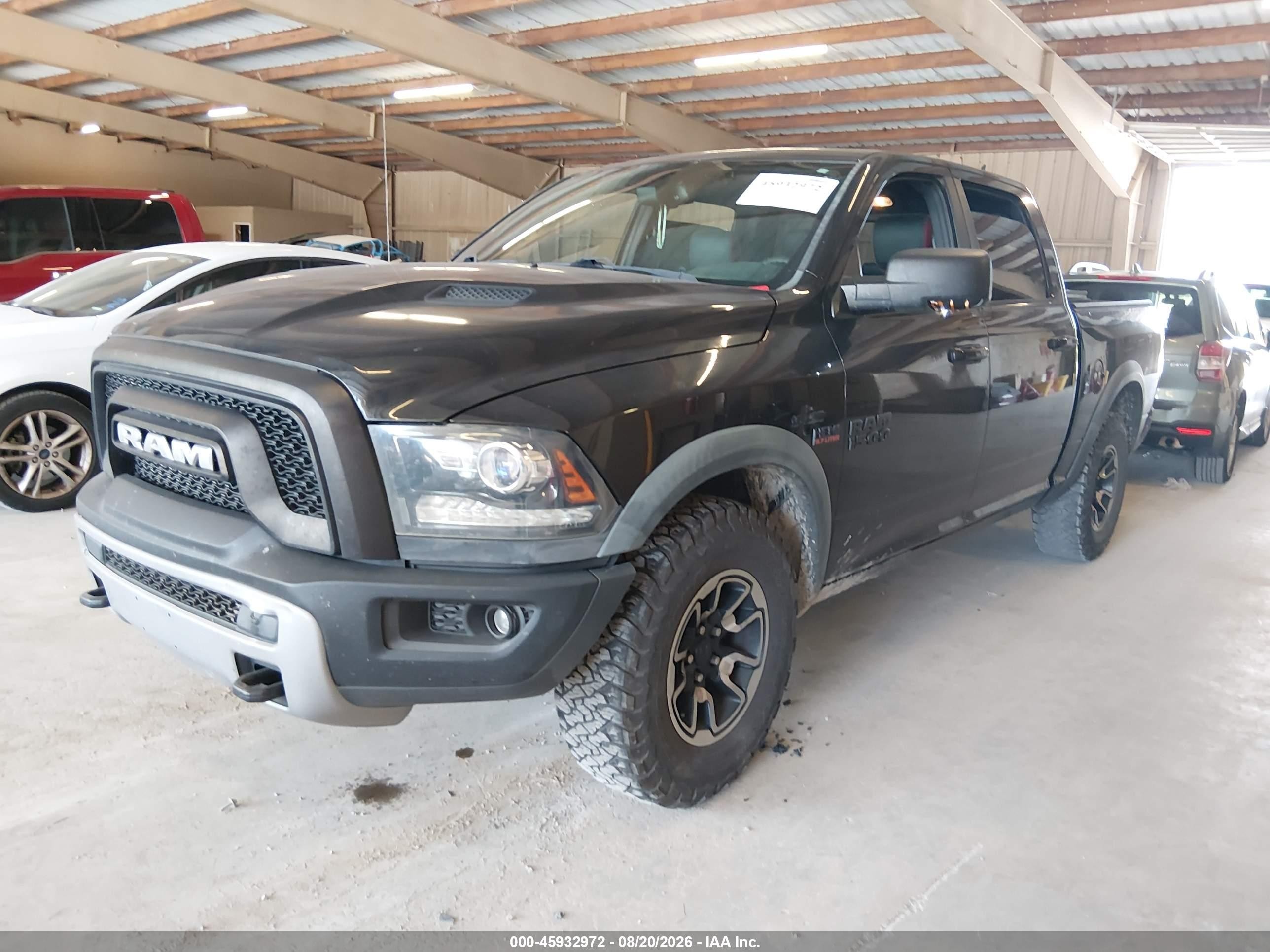2016 Ram 1500 Rebel Черный vin: 1C6RR7YT8GS166664