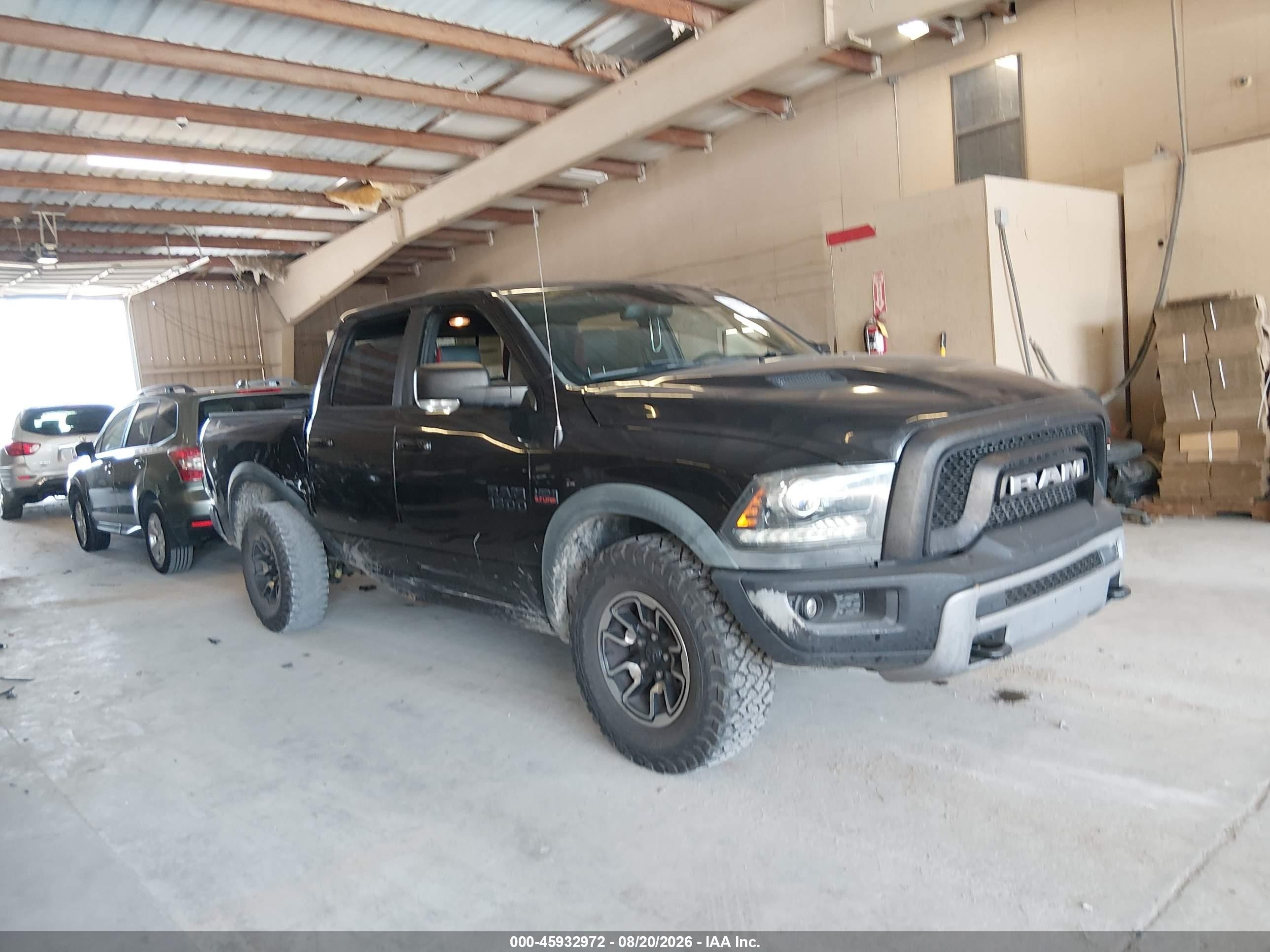 2016 Ram 1500 Rebel Черный vin: 1C6RR7YT8GS166664