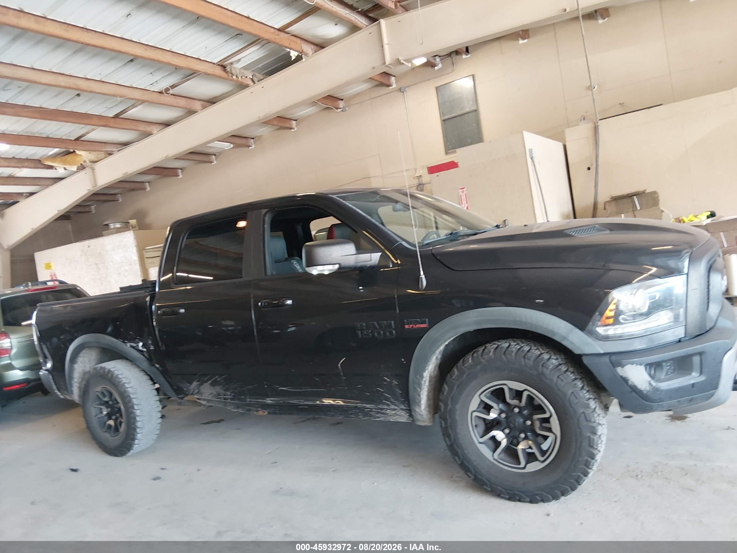 2016 Ram 1500 Rebel Черный vin: 1C6RR7YT8GS166664