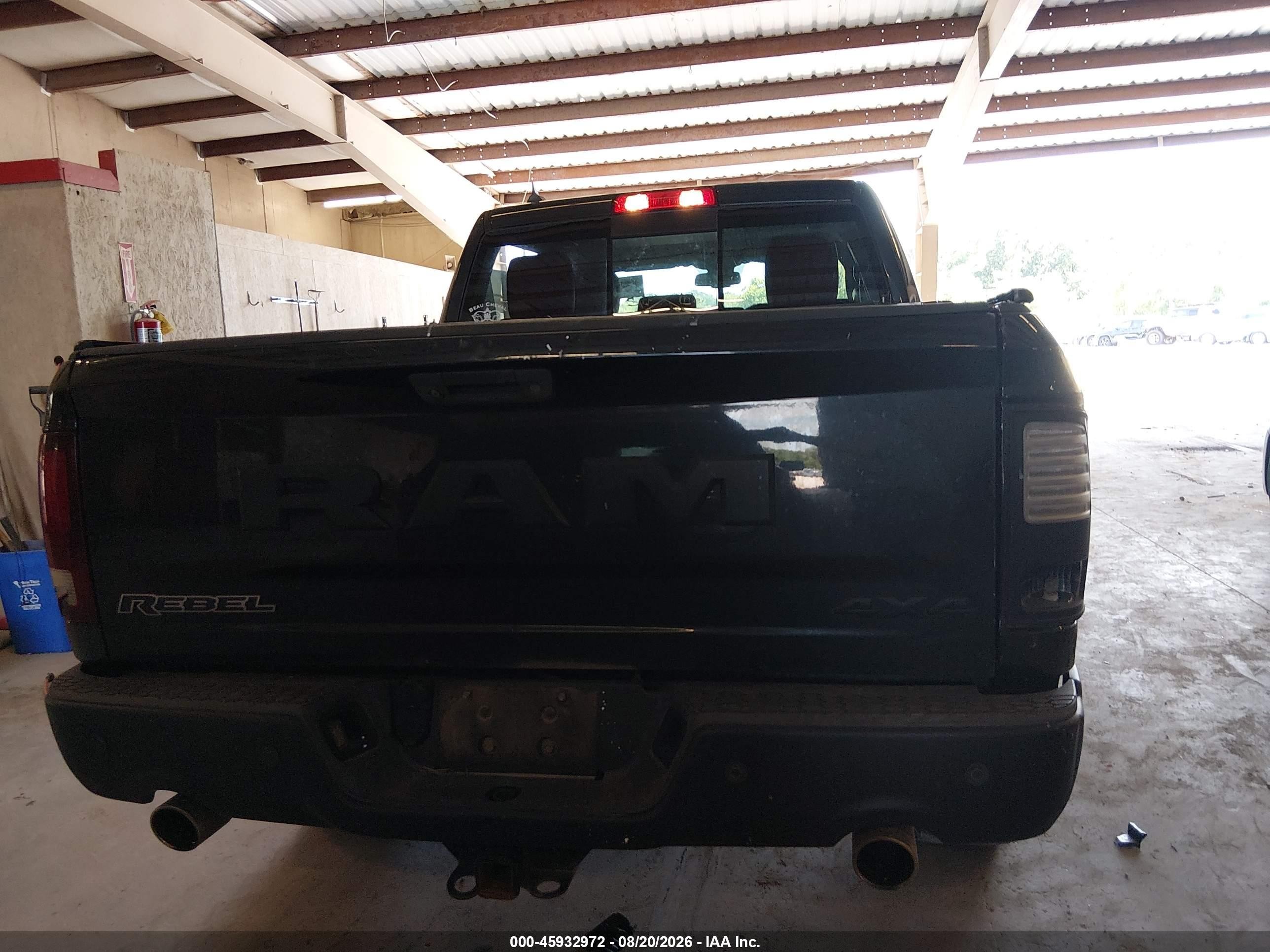 2016 Ram 1500 Rebel Черный vin: 1C6RR7YT8GS166664