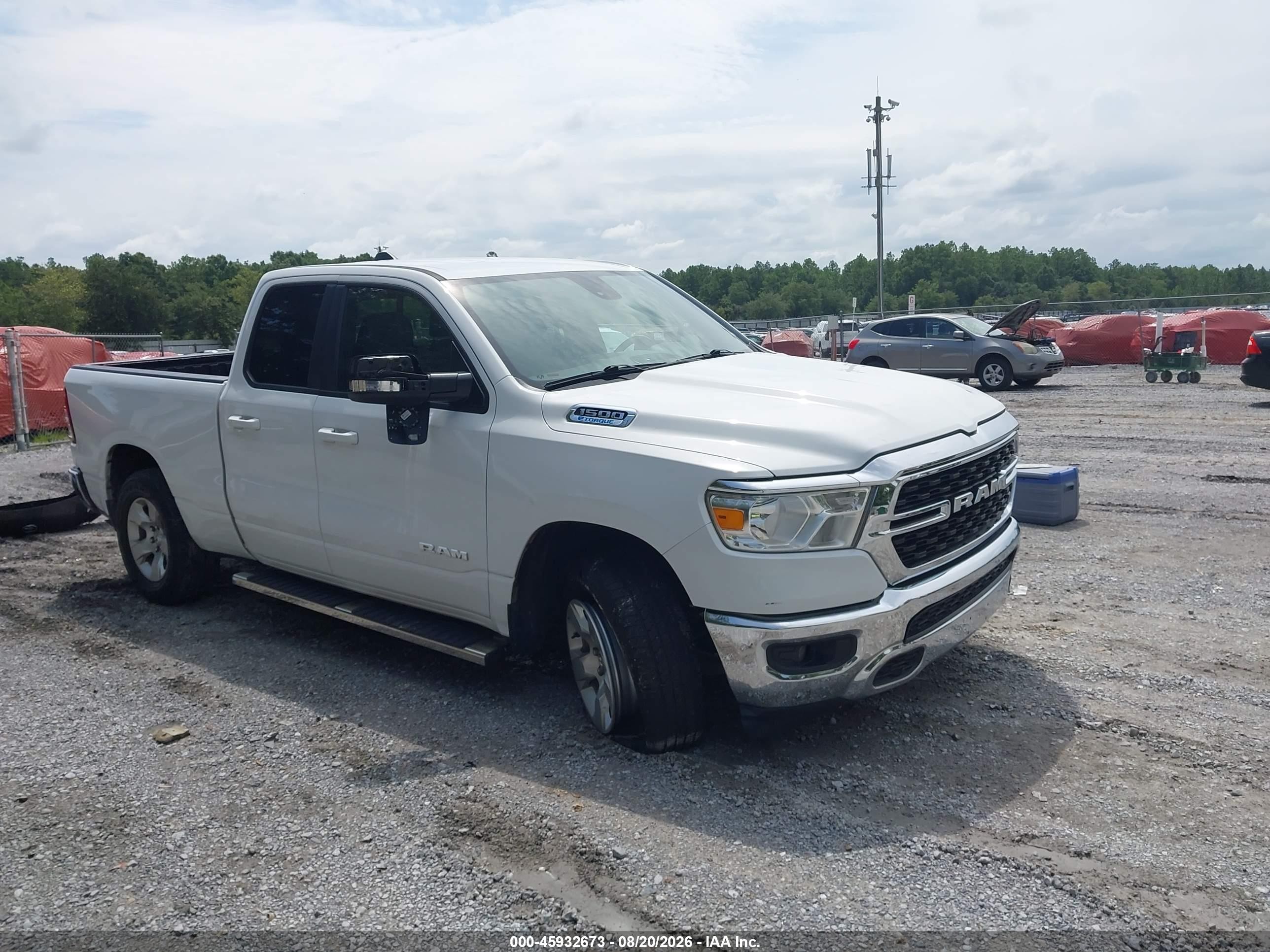 2022 Ram 1500 Big Horn  4x2 6'4 Box Белый vin: 1C6RREBG2NN197100
