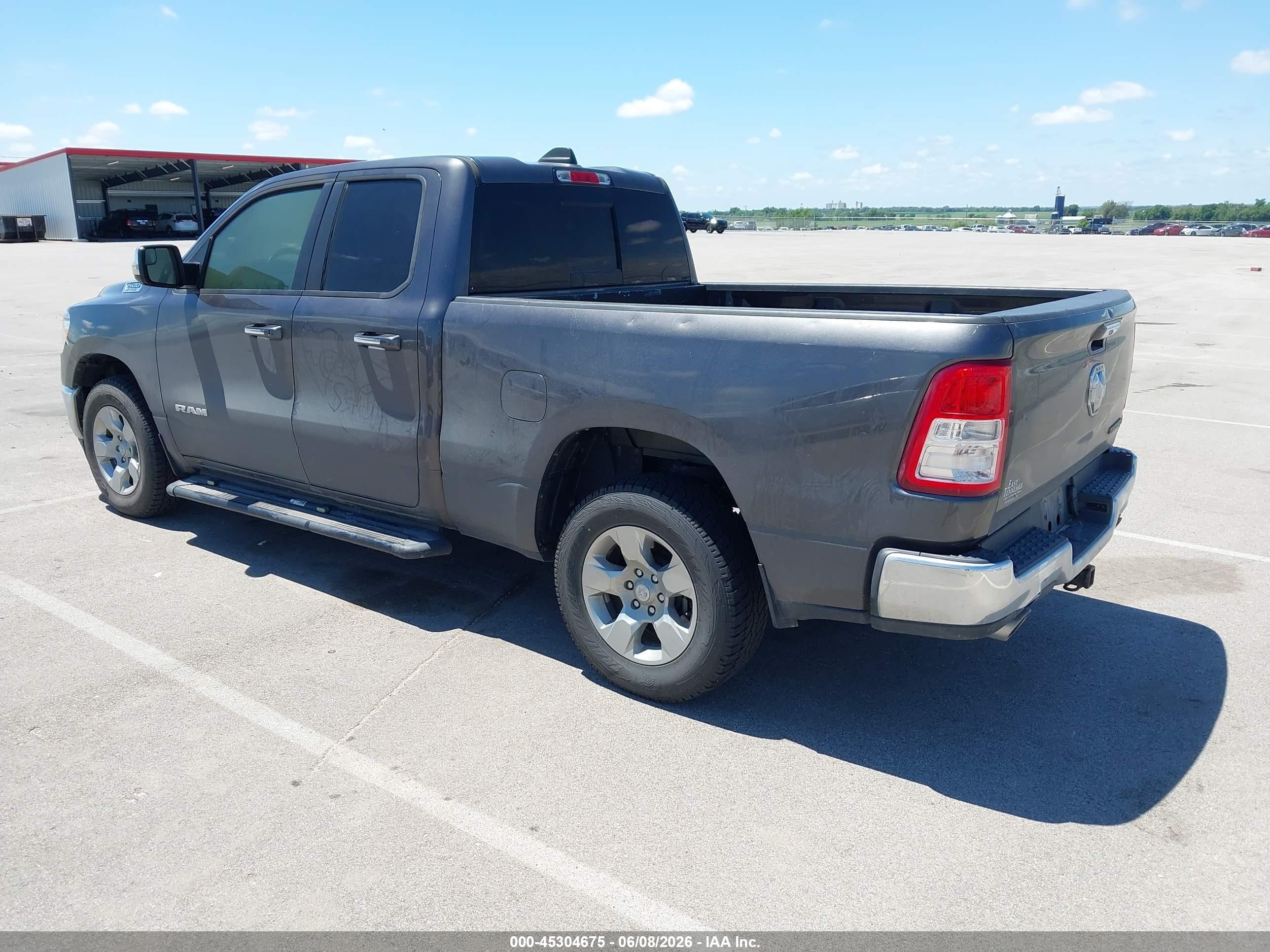 2019 Ram 1500 Big Horn/lone Star  4x2 6'4 Box Gray vin: 1C6RREBT1KN891706