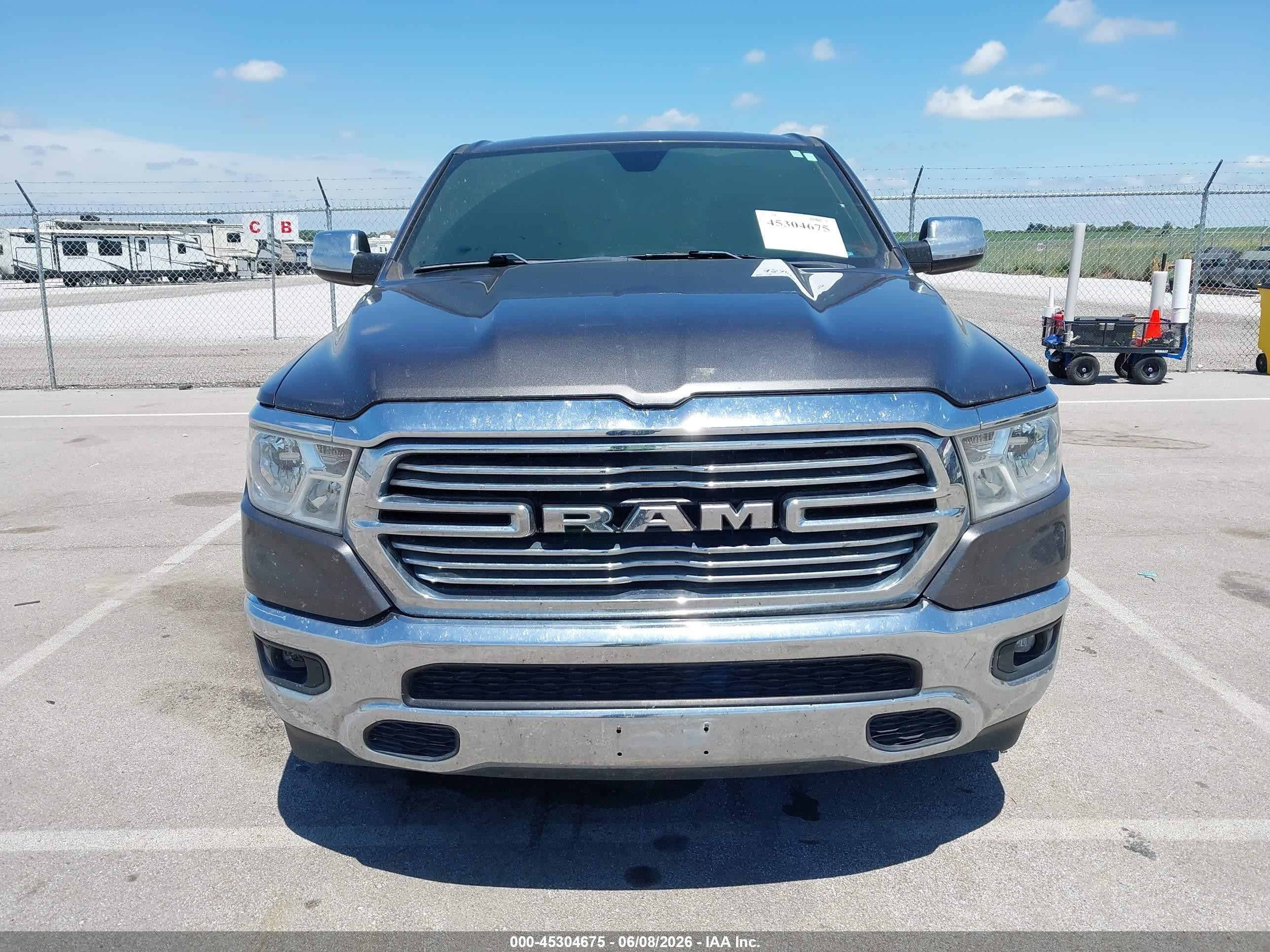 2019 Ram 1500 Big Horn/lone Star  4x2 6'4 Box Gray vin: 1C6RREBT1KN891706