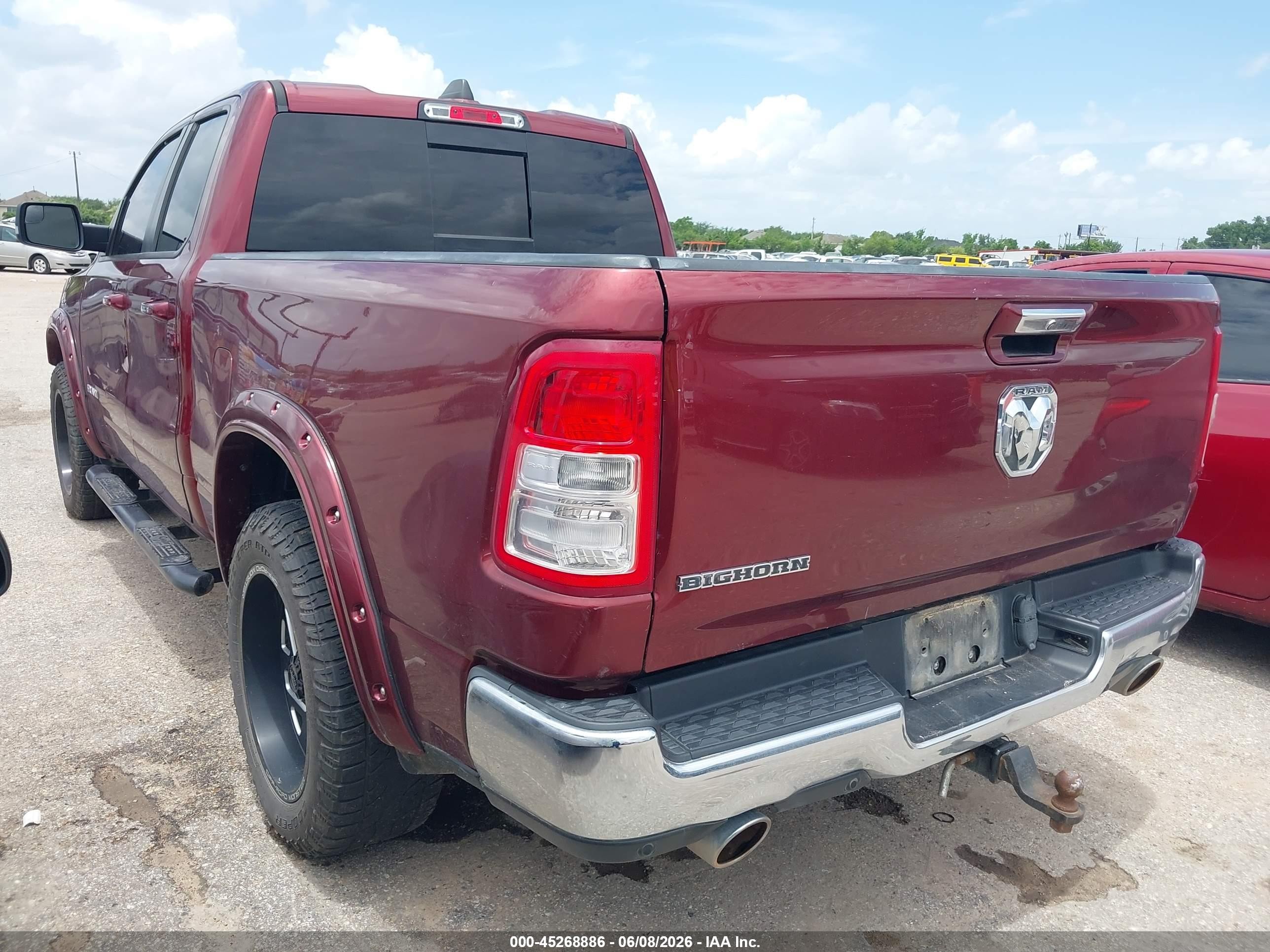 2019 Ram 1500 Big Horn/lone Star  4x2 6'4 Box Red vin: 1C6RREBT3KN757599