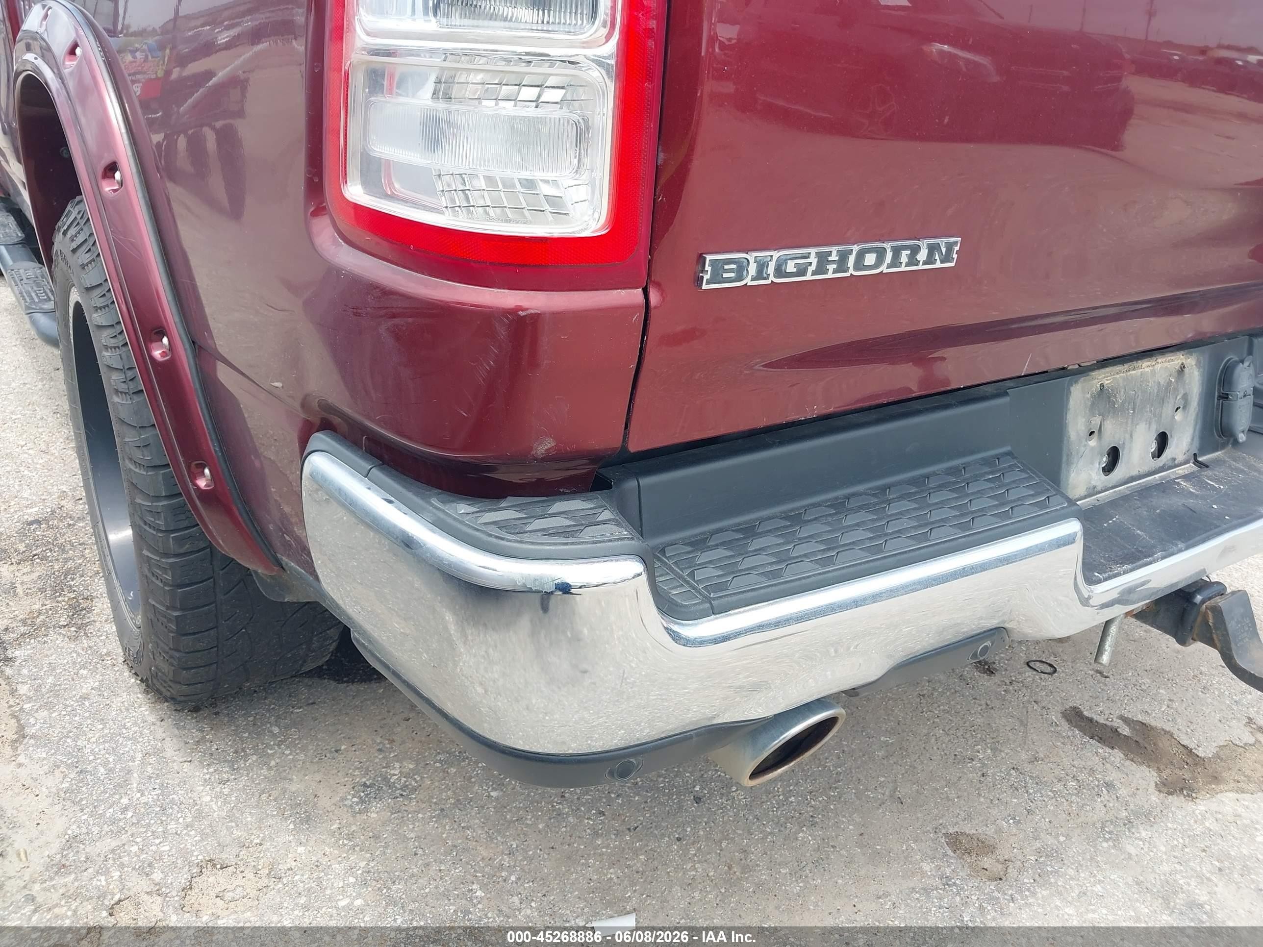 2019 Ram 1500 Big Horn/lone Star  4x2 6'4 Box Red vin: 1C6RREBT3KN757599