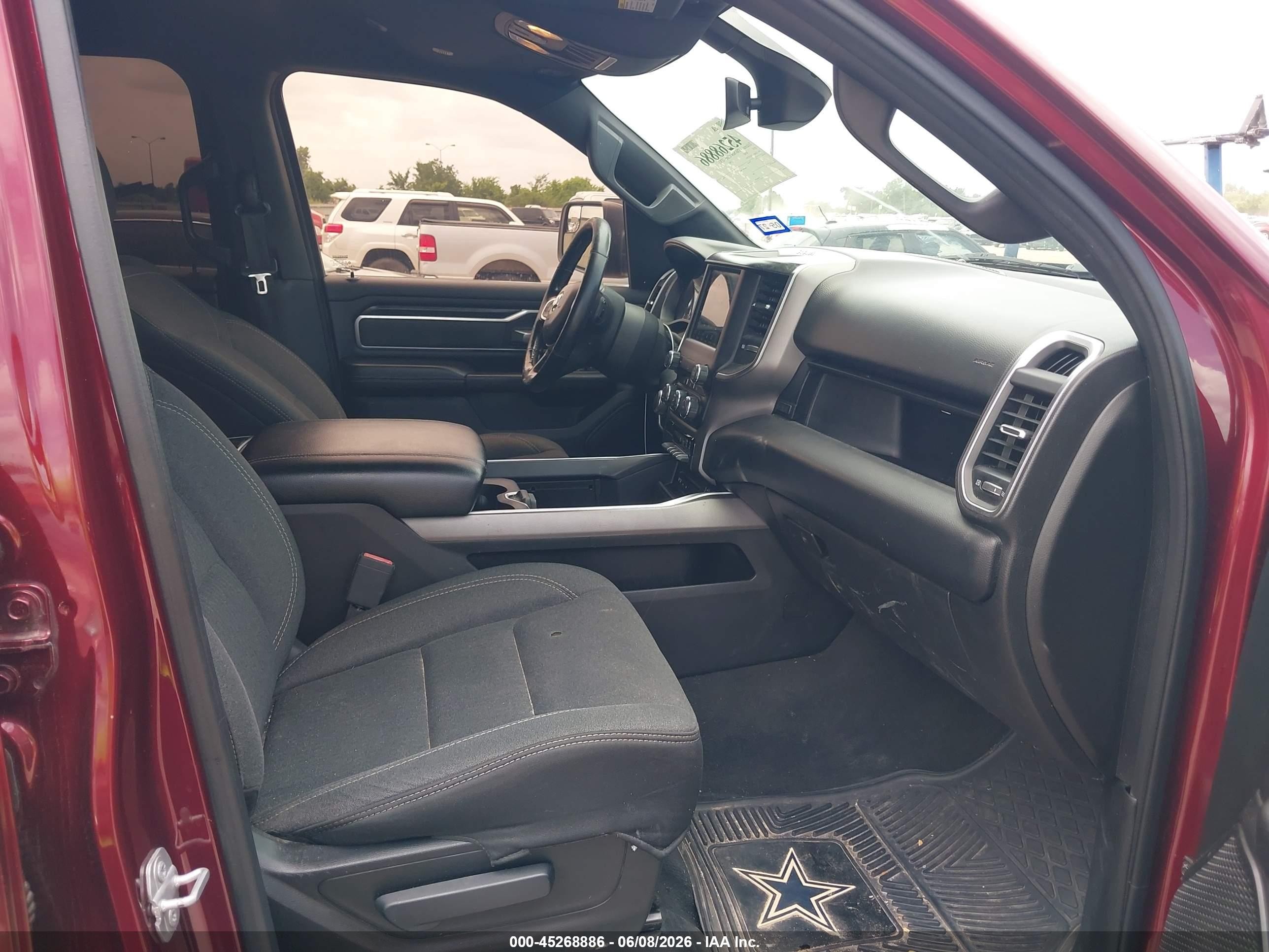 2019 Ram 1500 Big Horn/lone Star  4x2 6'4 Box Red vin: 1C6RREBT3KN757599