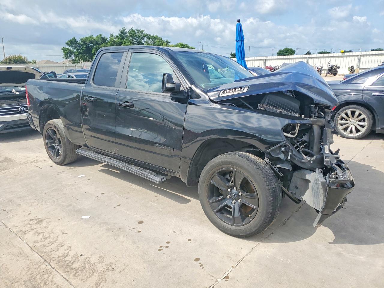 2022 Ram 1500 Big Horn/lone Star Черный vin: 1C6RREBT3NN194929