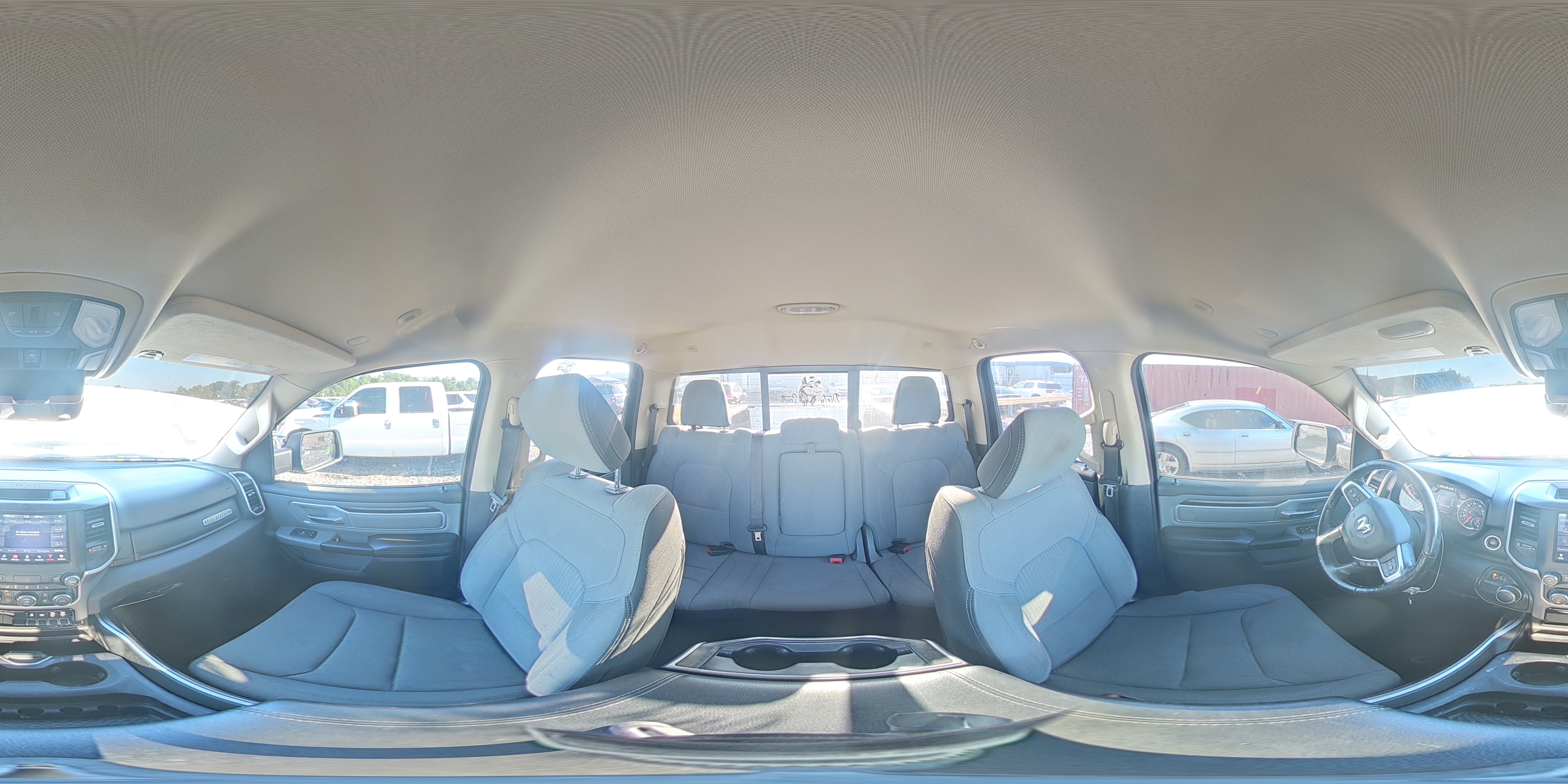 2020 Ram 1500 Big Horn White vin: 1C6RREBT4LN277489