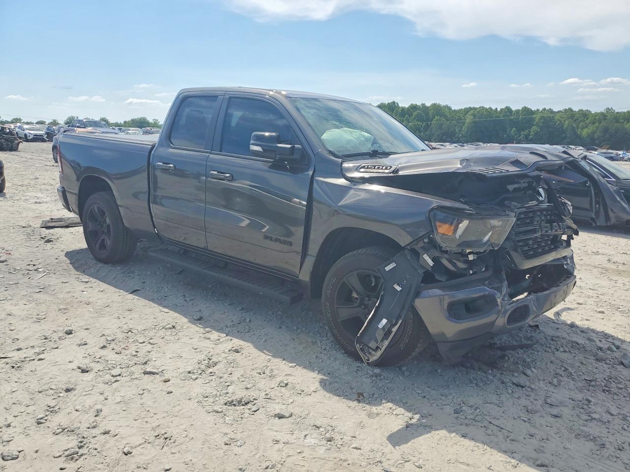 2022 Ram 1500 Big Horn Серый vin: 1C6RREBT6NN468043