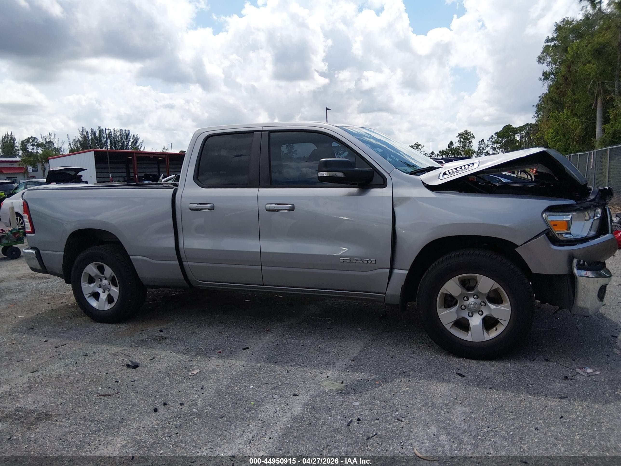 2021 Ram 1500 Big Horn  4x2 6'4 Box Silver vin: 1C6RREBT9MN530209