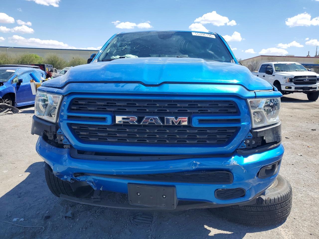 2022 Ram 1500 Big Horn Blue vin: 1C6RREFG7NN336650