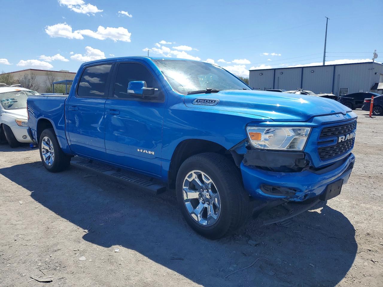 2022 Ram 1500 Big Horn Blue vin: 1C6RREFG7NN336650