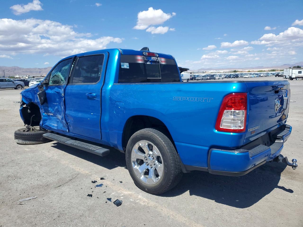 2022 Ram 1500 Big Horn Blue vin: 1C6RREFG7NN336650