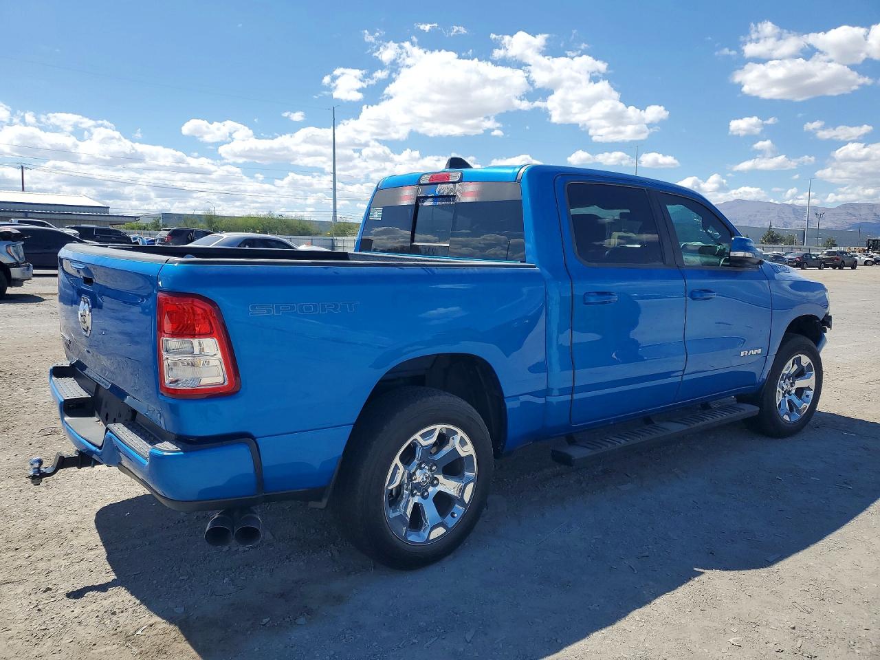 2022 Ram 1500 Big Horn Blue vin: 1C6RREFG7NN336650